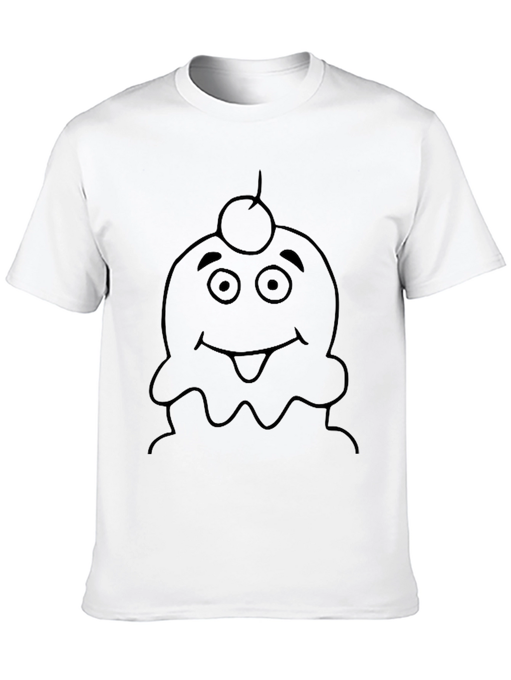 Cartoon Ice Cream Character Graphic Tee