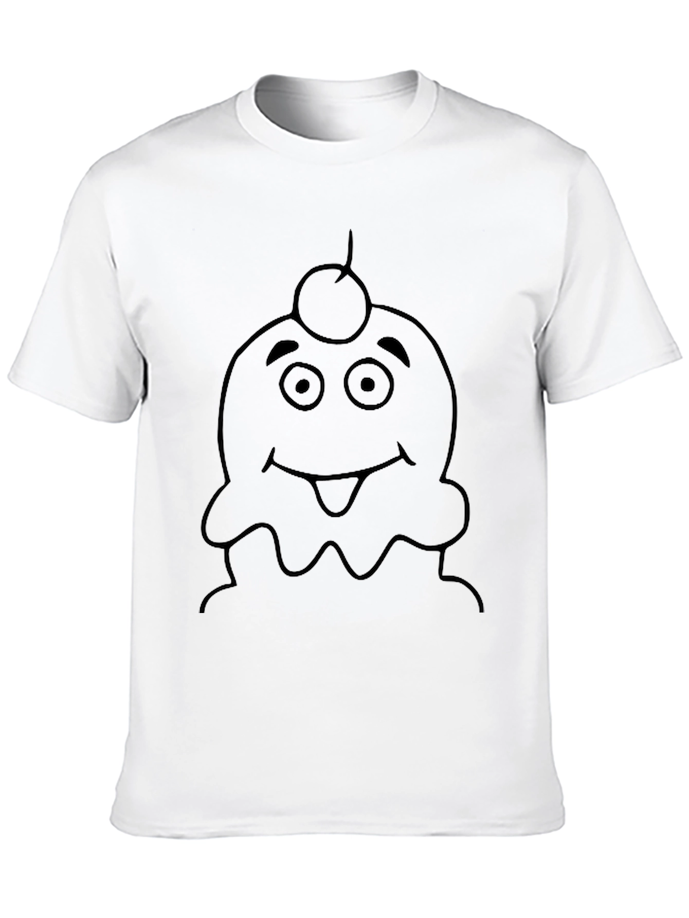 Cartoon Ice Cream Character Graphic Tee