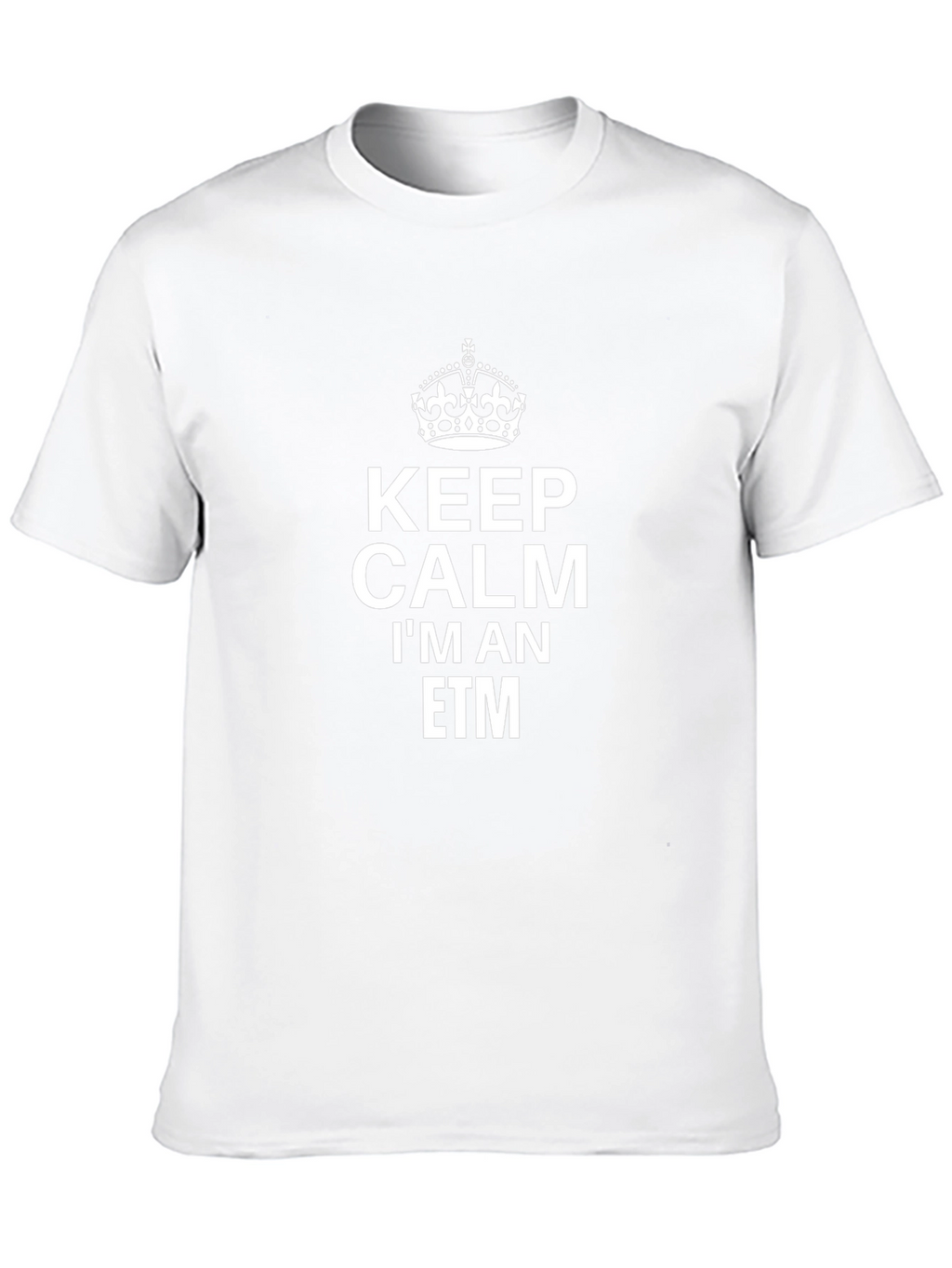 Keep Calm ETM T-Shirt - Black Crew Neck Tee