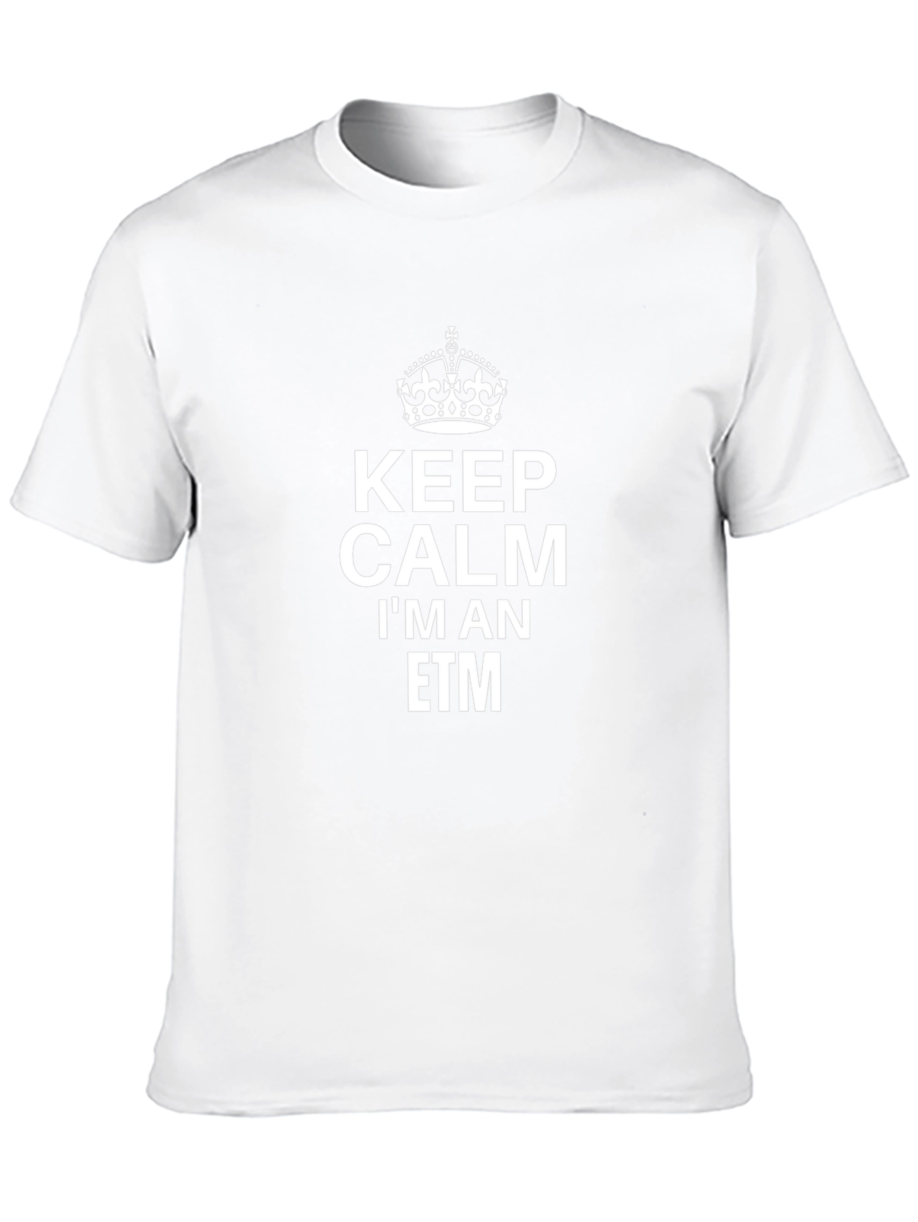 Keep Calm ETM T-Shirt - Black Crew Neck Tee