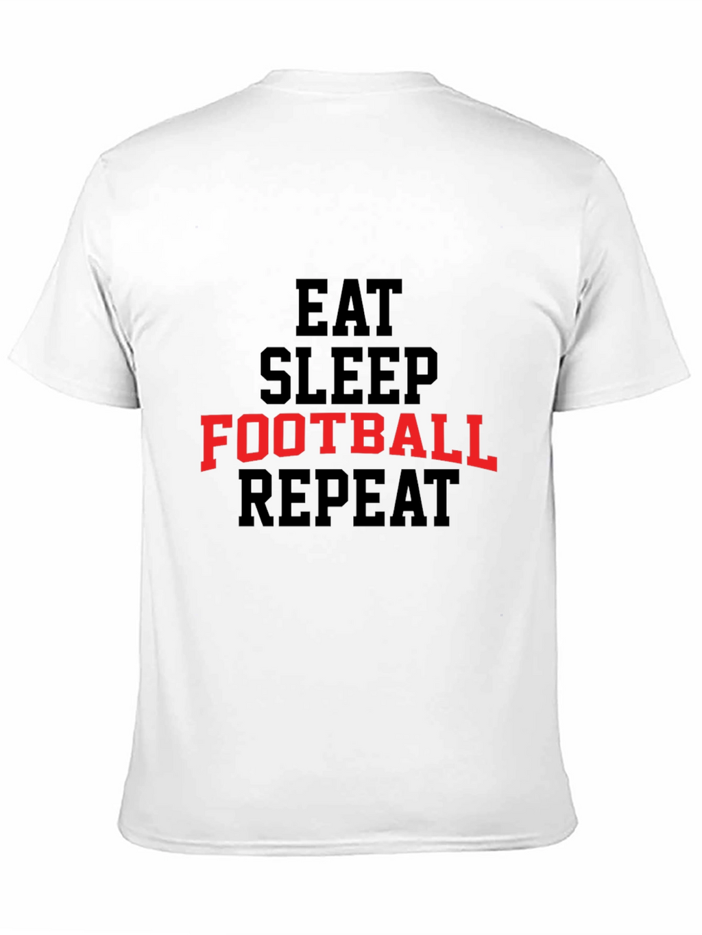 Eat Sleep Football Repeat Graphic Tee