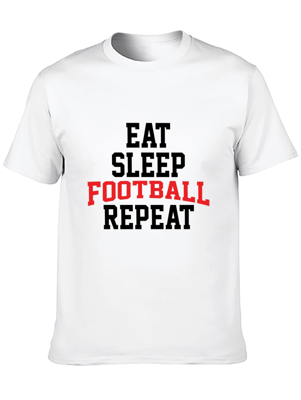 Eat Sleep Football Repeat Graphic Tee