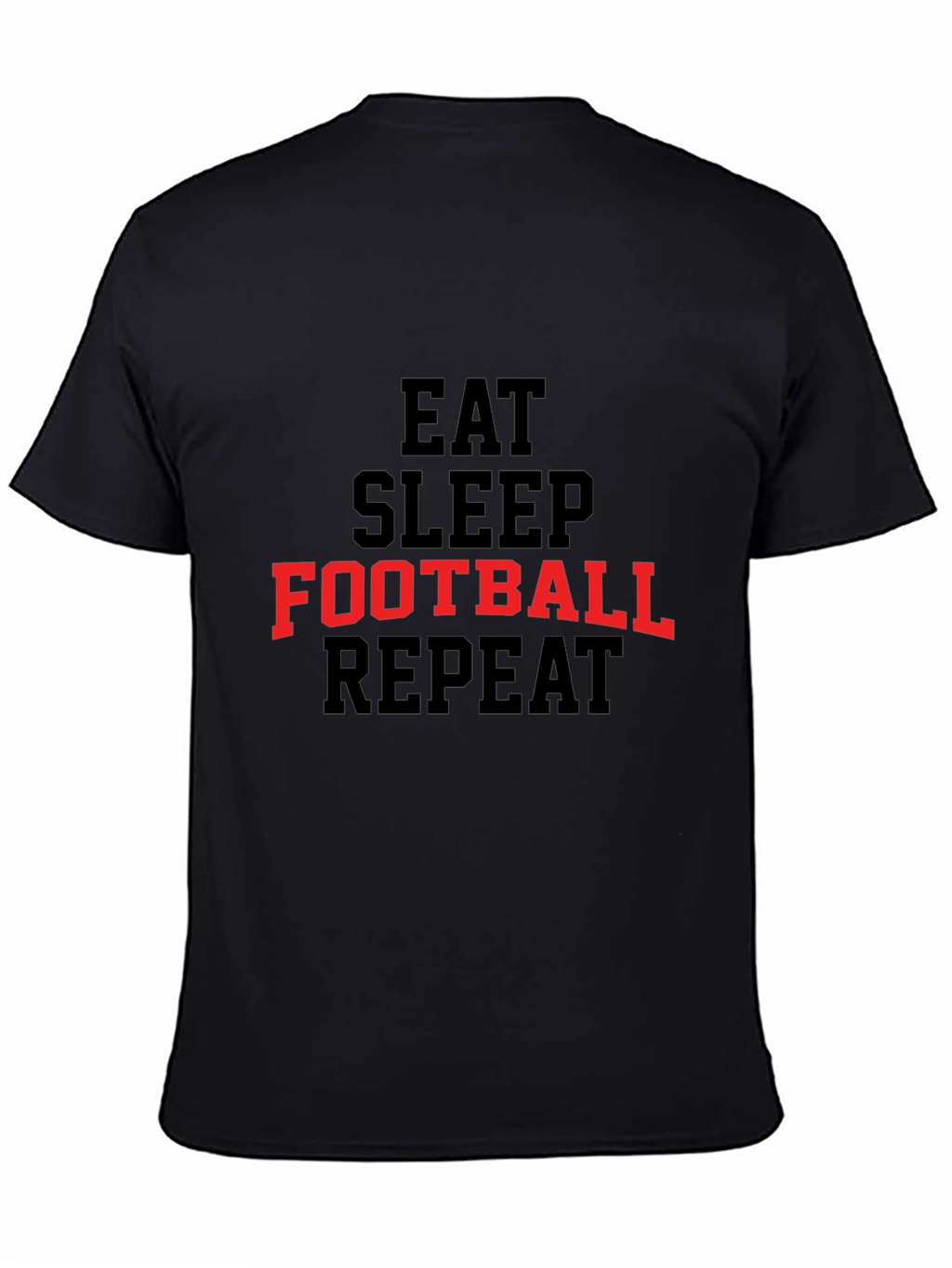 Eat Sleep Football Repeat Graphic Tee