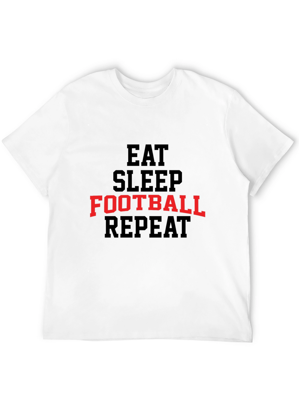 Eat Sleep Football Repeat Graphic Tee