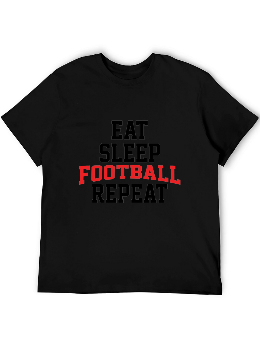 Eat Sleep Football Repeat Graphic Tee