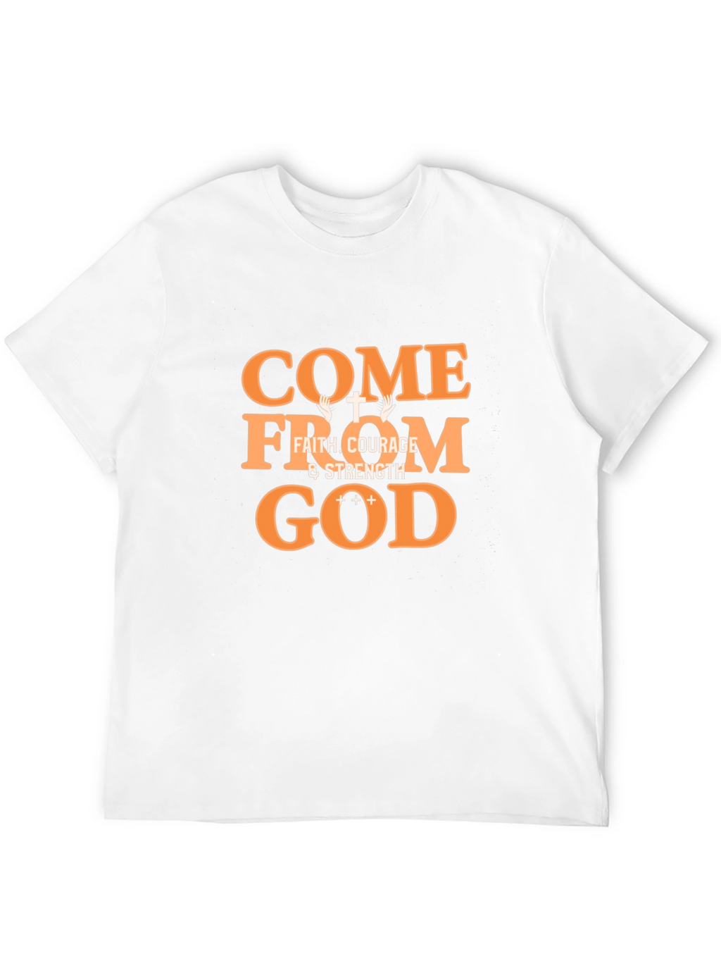 Come From God Faith Graphic Tee - Black