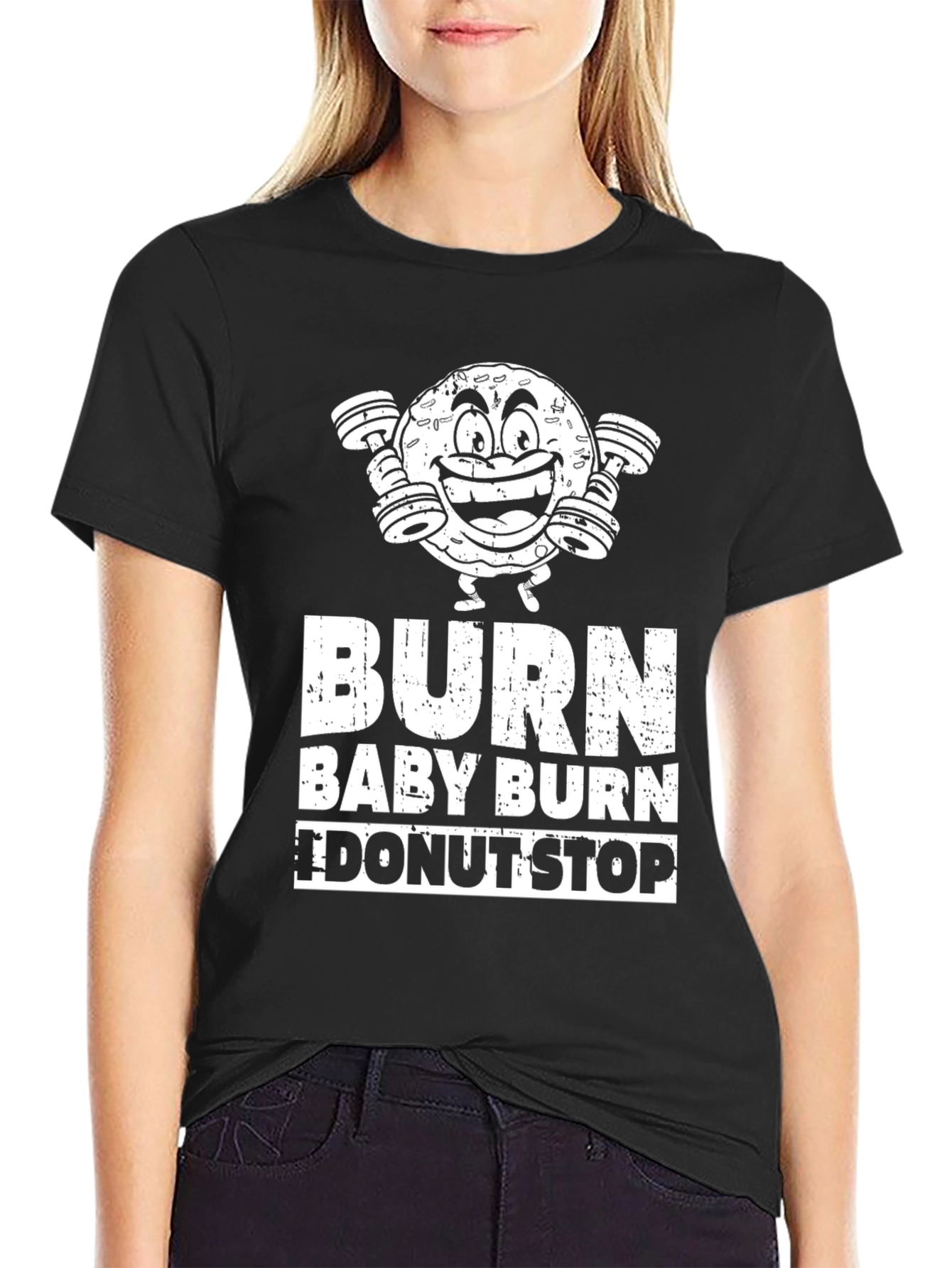 Burn Baby Burn Donut Gym T-Shirt