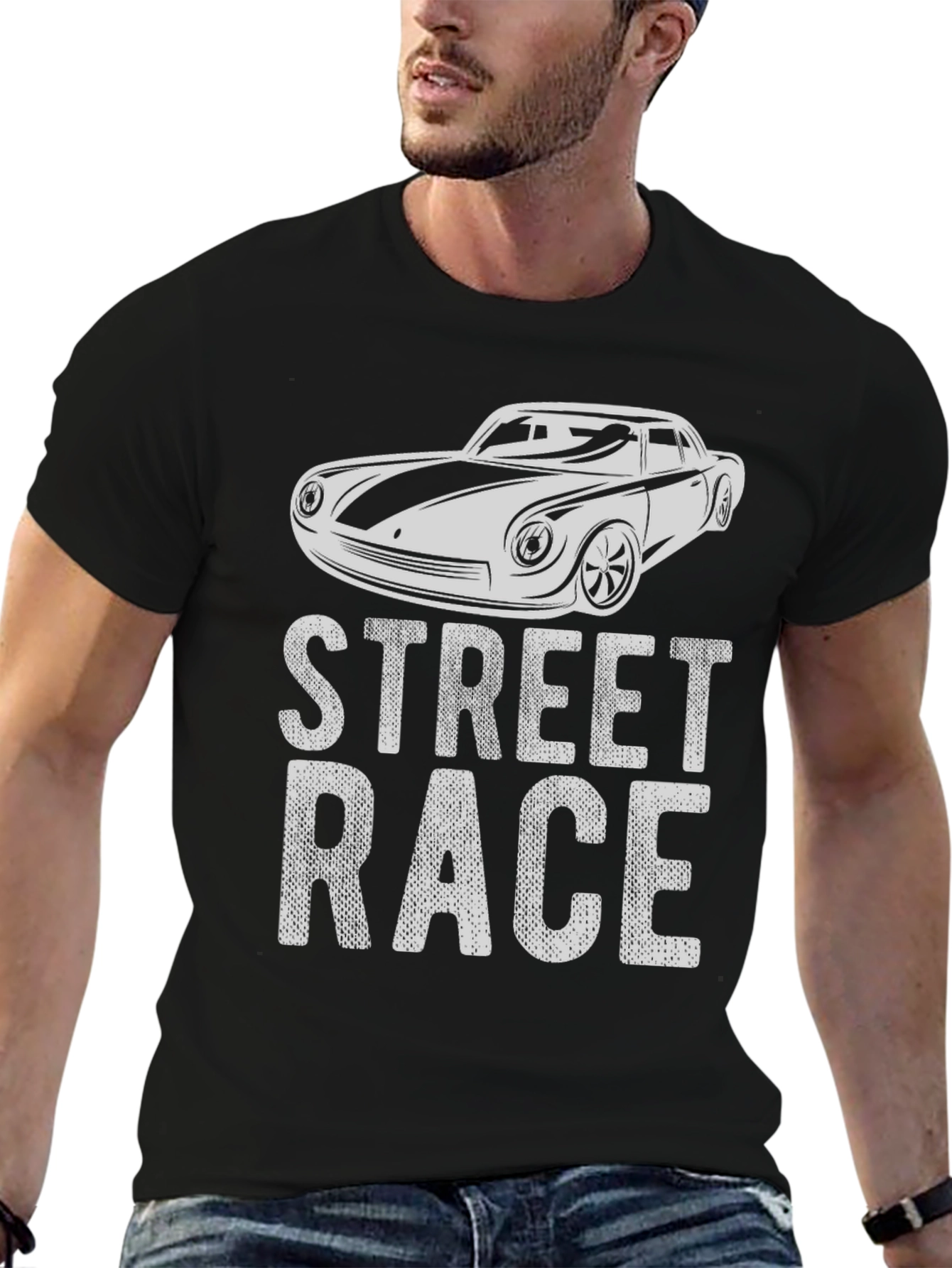 Street Race Car Graphic T-Shirt