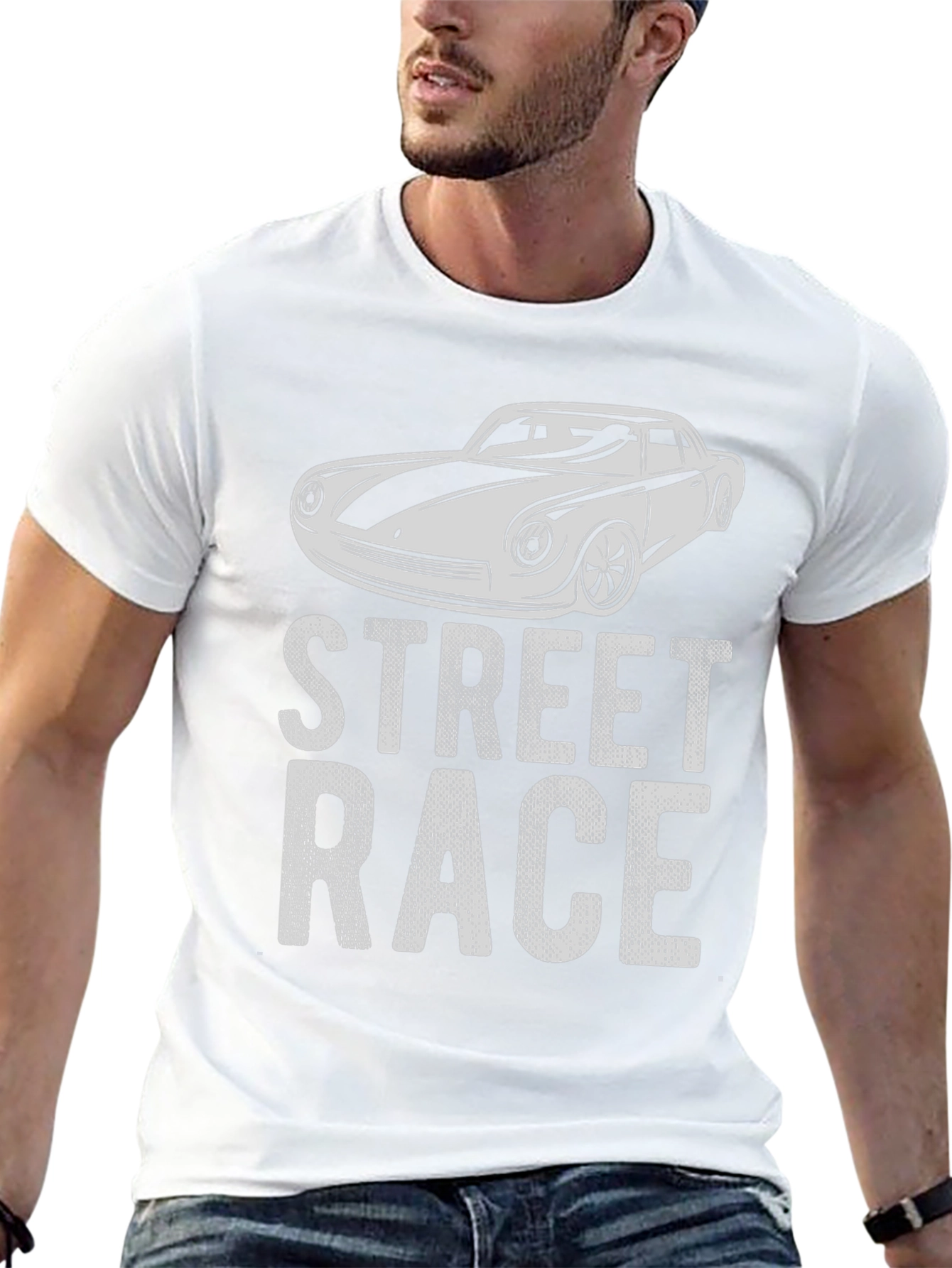 Street Race Car Graphic T-Shirt