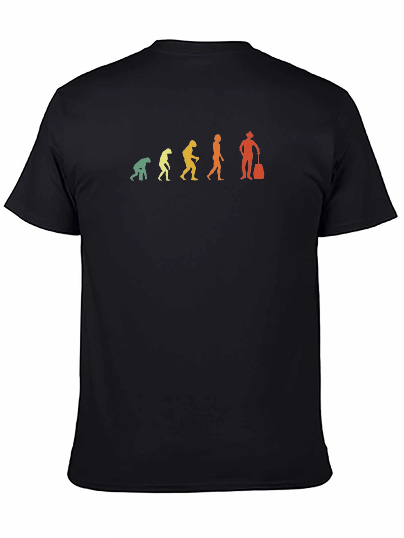 Evolution of Travel T-Shirt - Black Cotton Tee