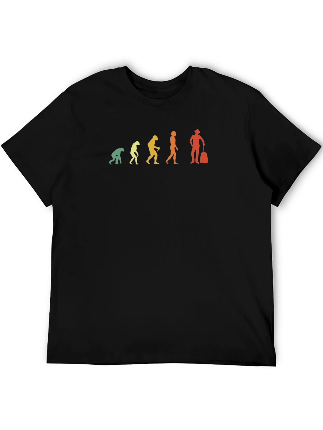 Evolution of Travel T-Shirt - Black Cotton Tee
