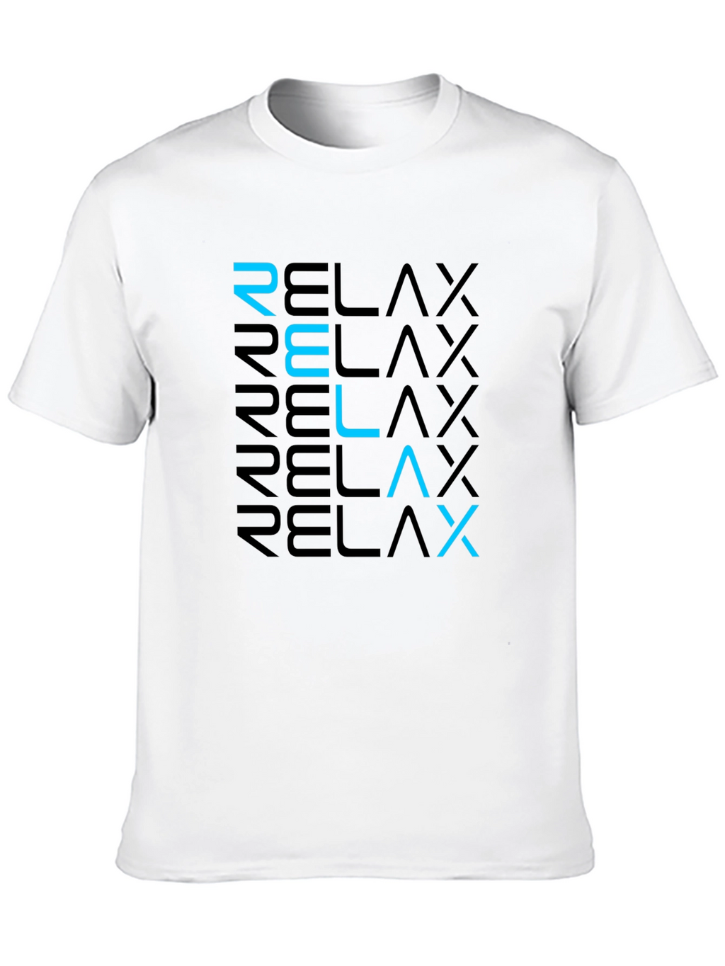 Relax Graphic Tee - Modern Black T-Shirt