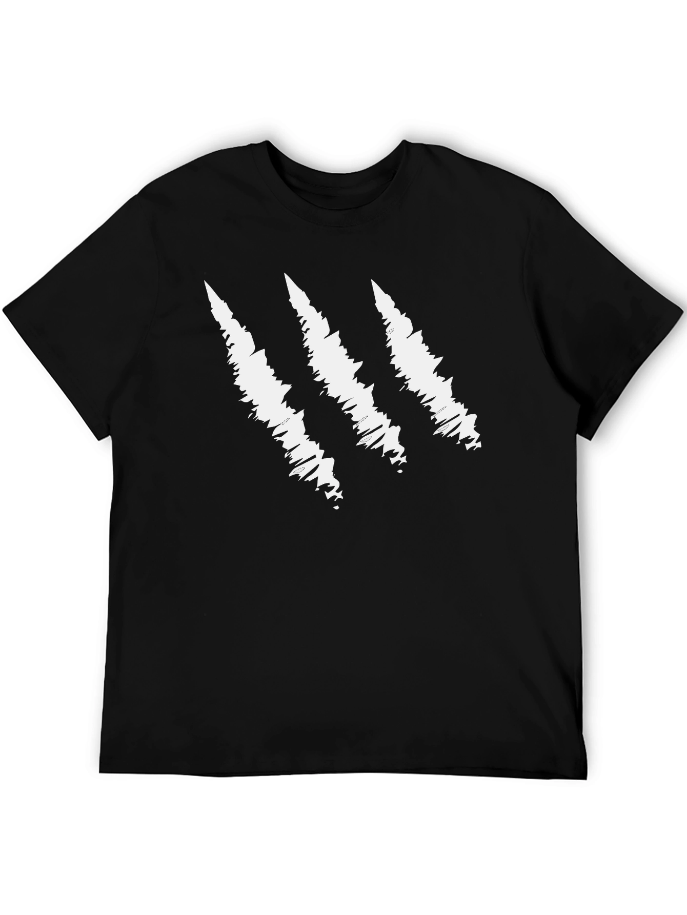 Claw Scratch Graphic Black T-Shirt