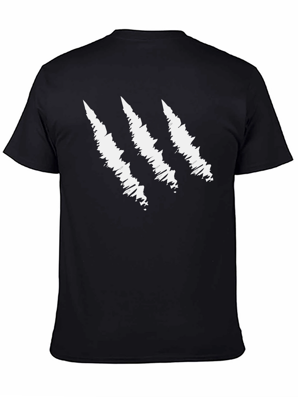 Claw Scratch Graphic Black T-Shirt