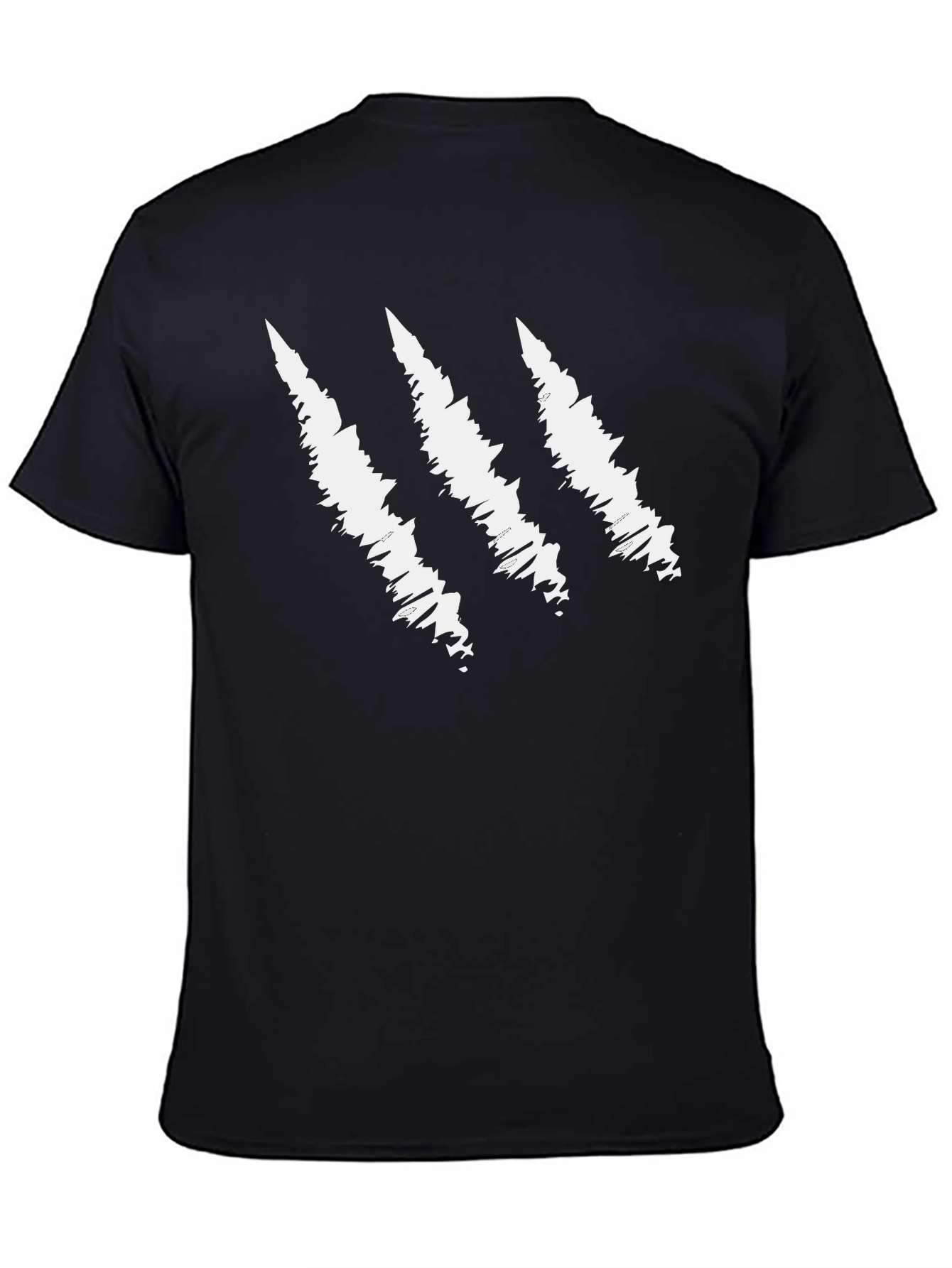 Claw Scratch Graphic Black T-Shirt