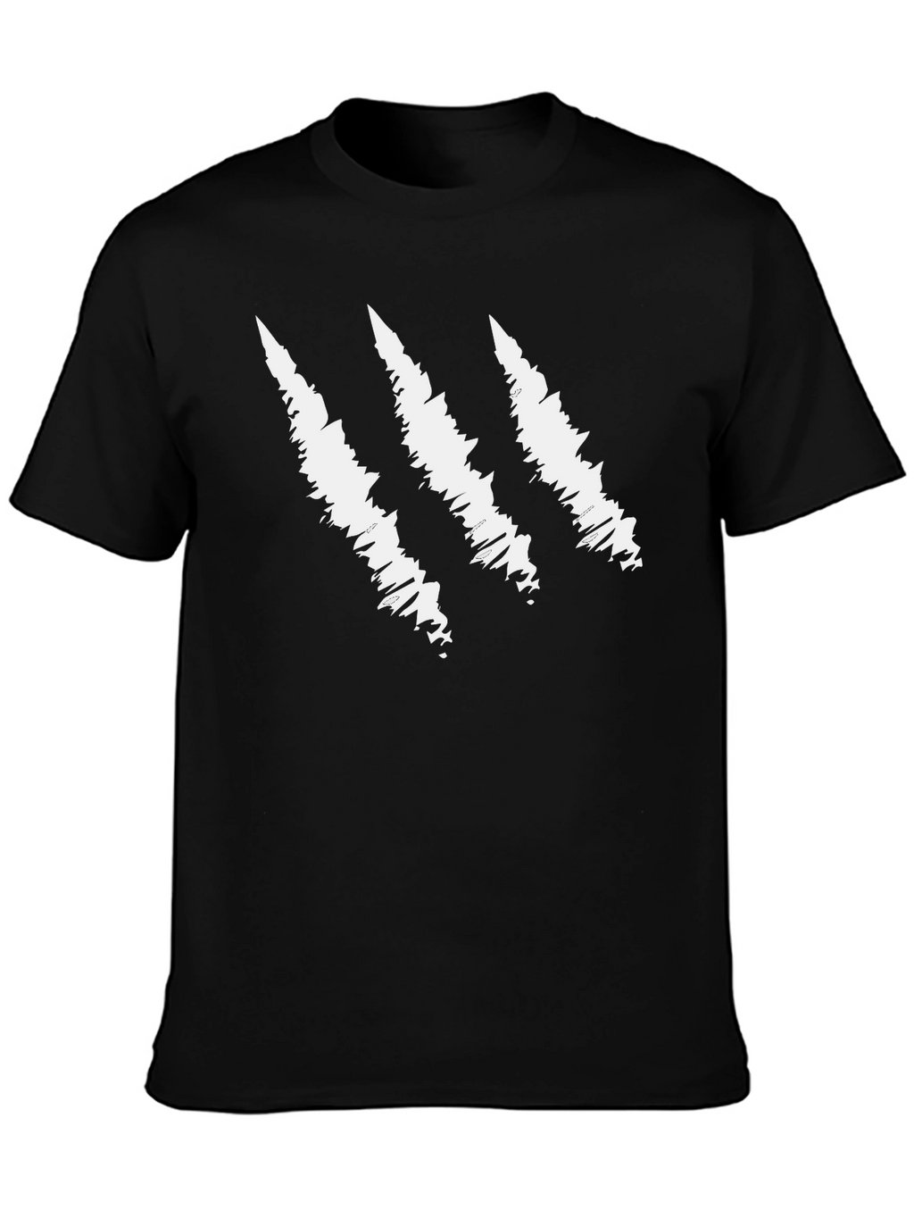 Claw Scratch Graphic Black T-Shirt