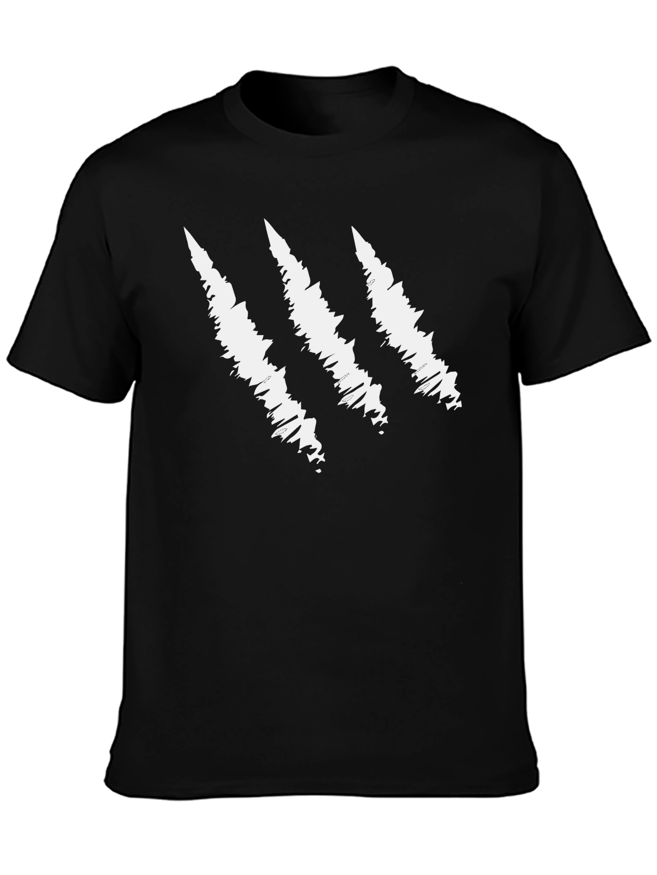 Claw Scratch Graphic Black T-Shirt
