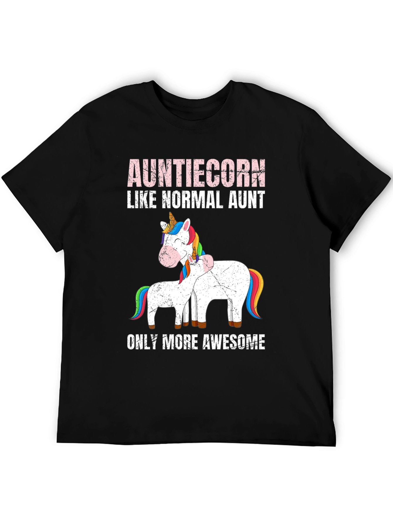 Auntiecorn Unicorn Graphic Tee - Awesome Aunt Shirt