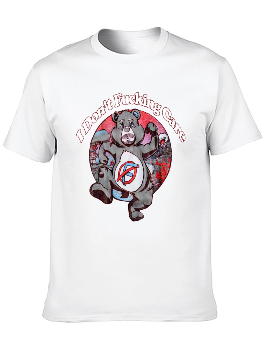 I Dont Fucking Care Bear Graphic T-Shirt