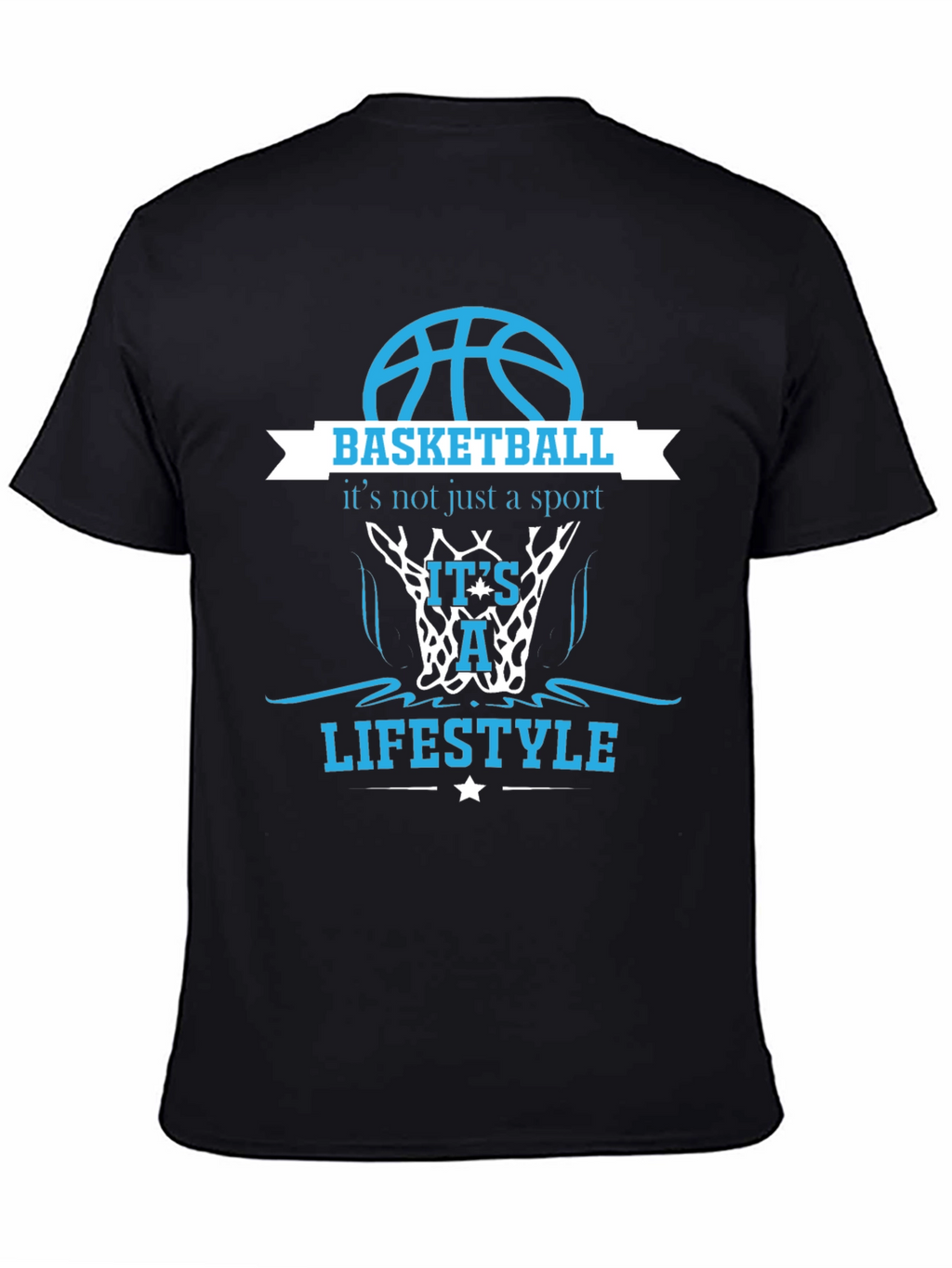 Basketball Lifestyle Tee - Black Graphic T-Shirt