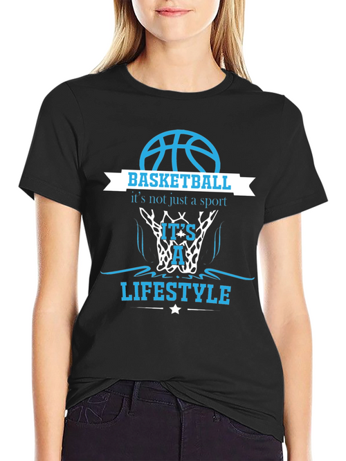 Basketball Lifestyle Tee - Black Graphic T-Shirt