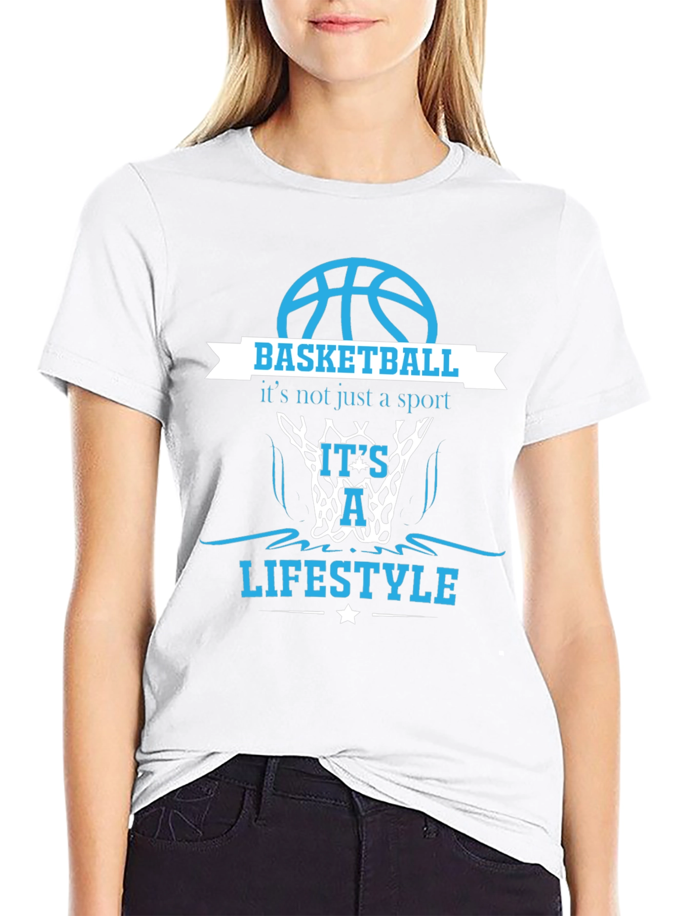 Basketball Lifestyle Tee - Black Graphic T-Shirt