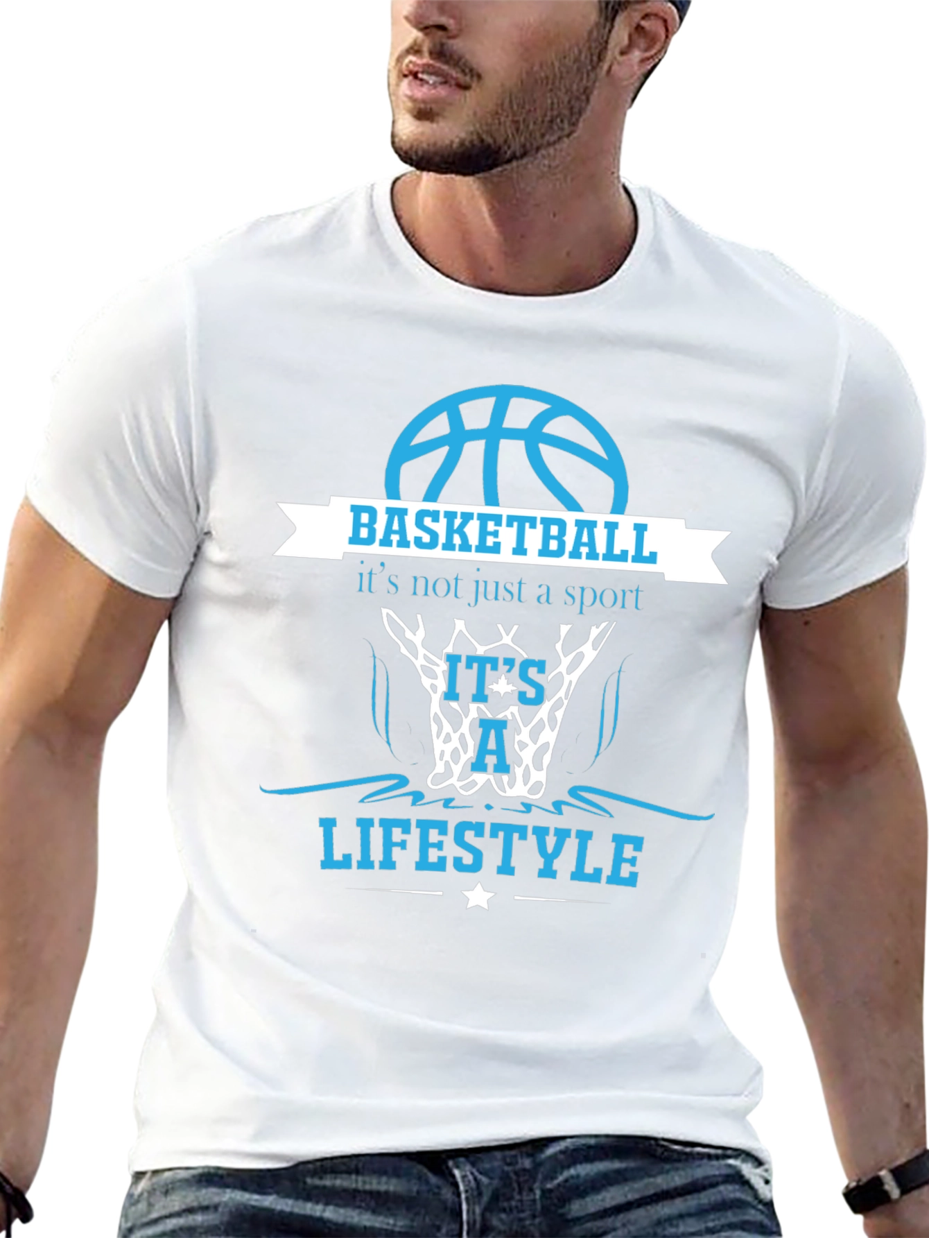 Basketball Lifestyle Tee - Black Graphic T-Shirt