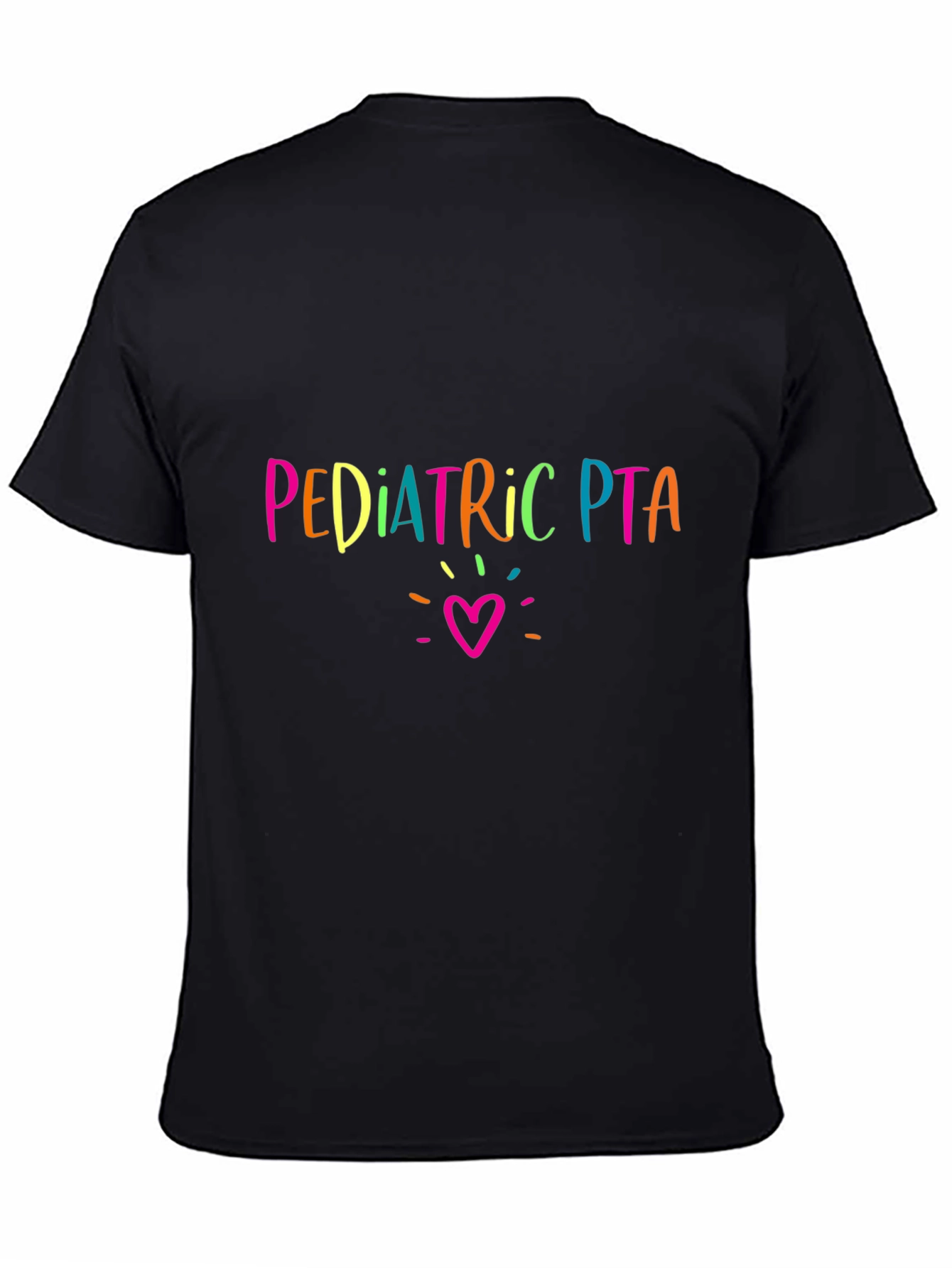 Pediatric PTA Graphic Tee - Colorful Heart Design