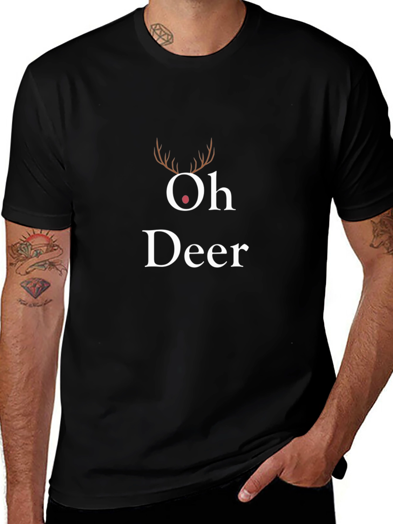 Oh Deer Christmas T-Shirt - Holiday Festive Top