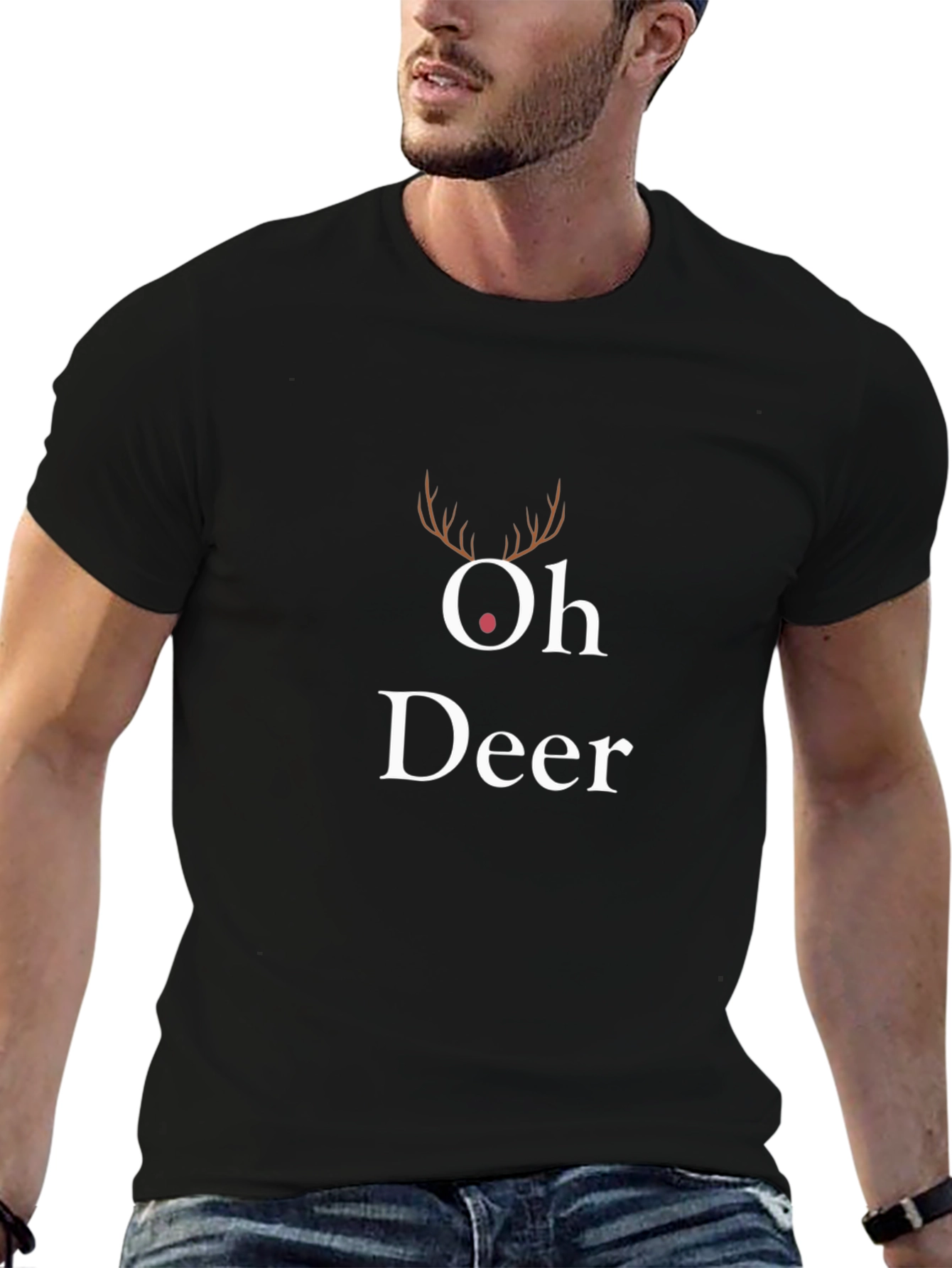 Oh Deer Christmas T-Shirt - Holiday Festive Top