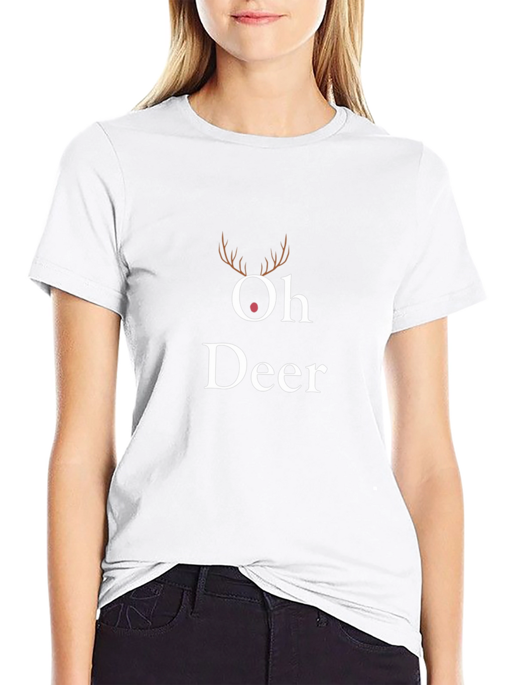 Oh Deer Christmas T-Shirt - Holiday Festive Top