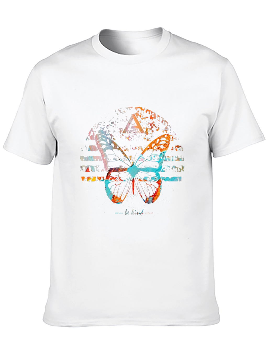 Butterfly Graphic Print Black Tee