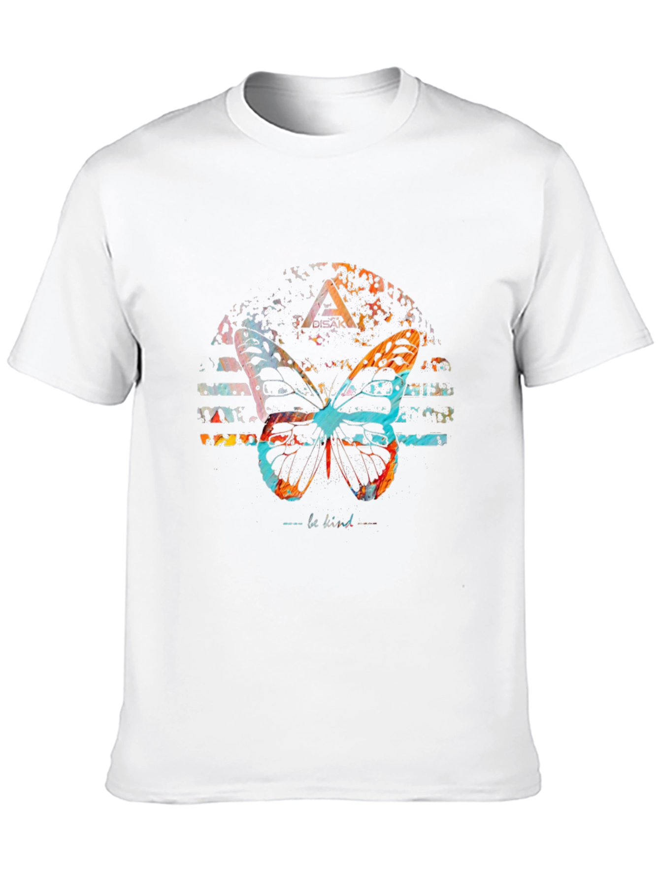 Butterfly Graphic Print Black Tee