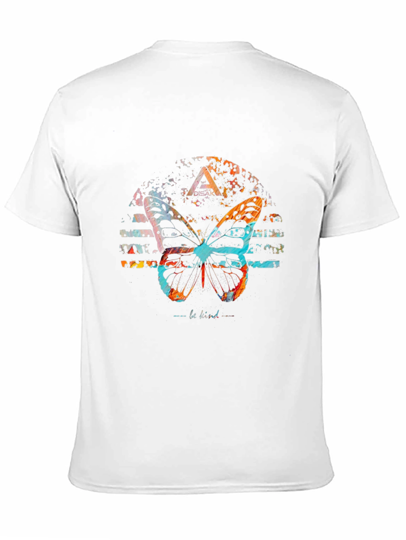 Butterfly Graphic Print Black Tee