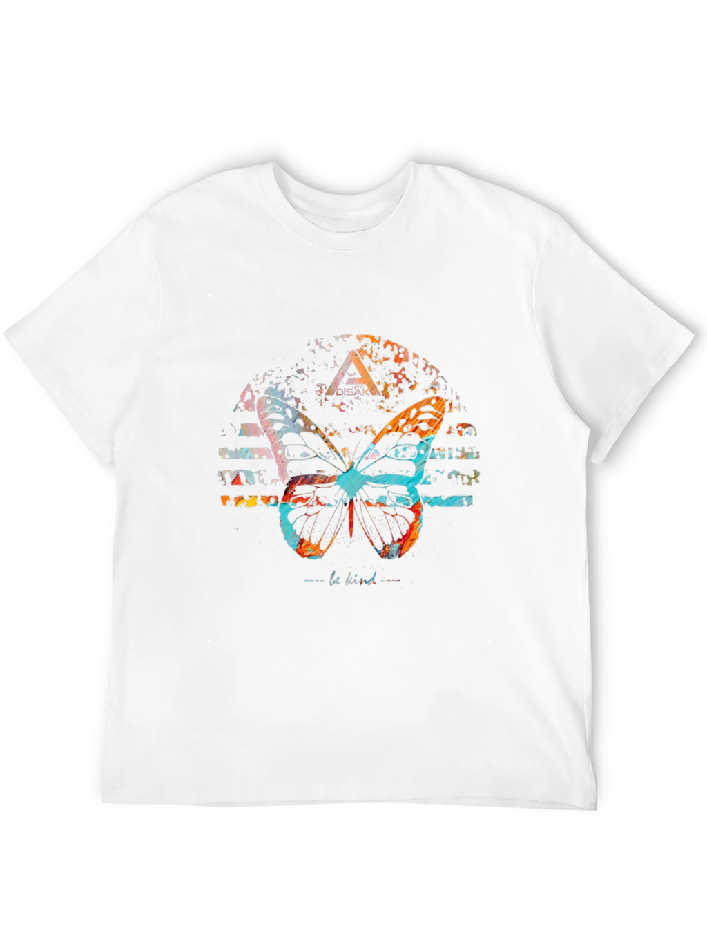 Butterfly Graphic Print Black Tee