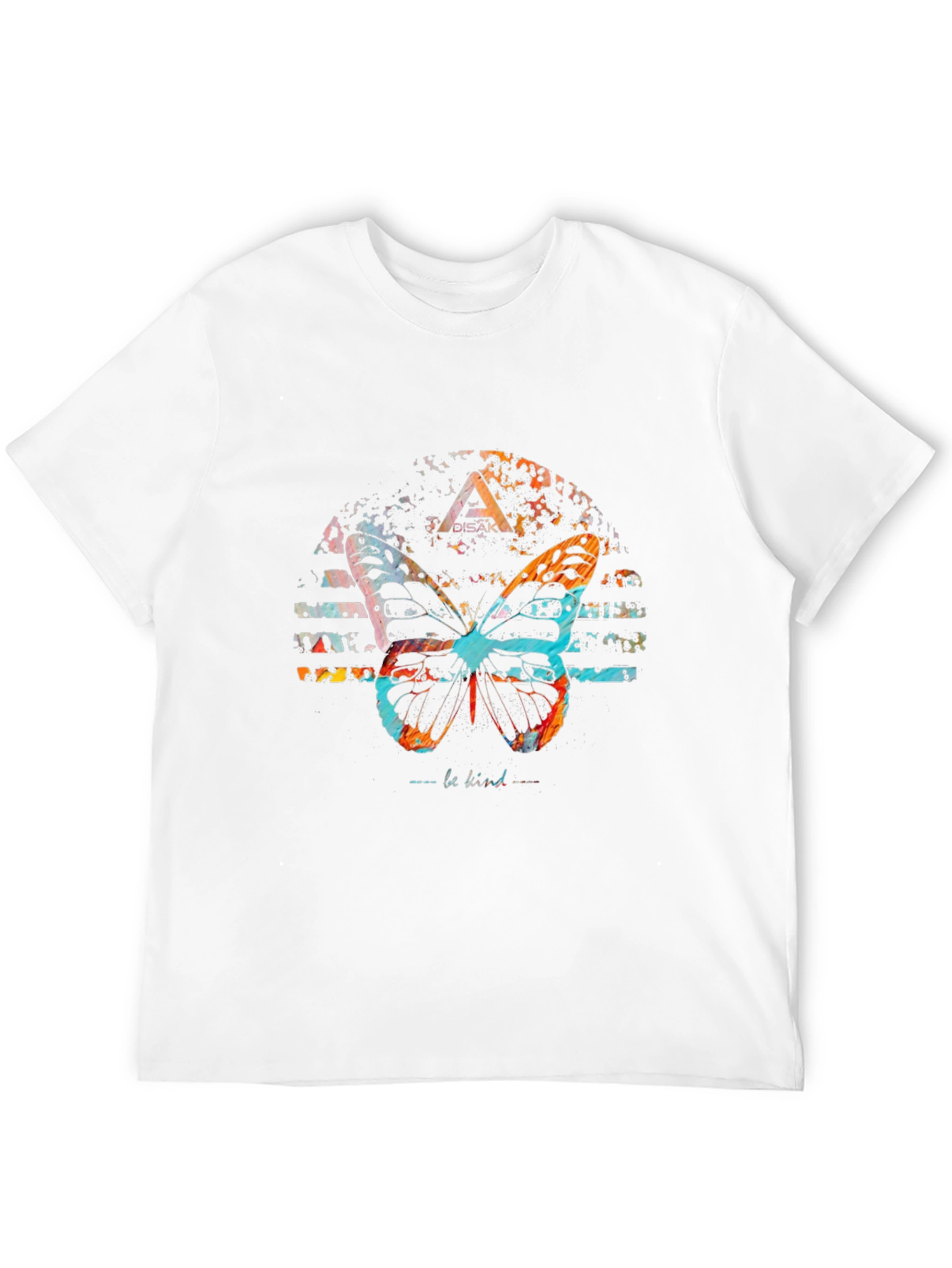Butterfly Graphic Print Black Tee