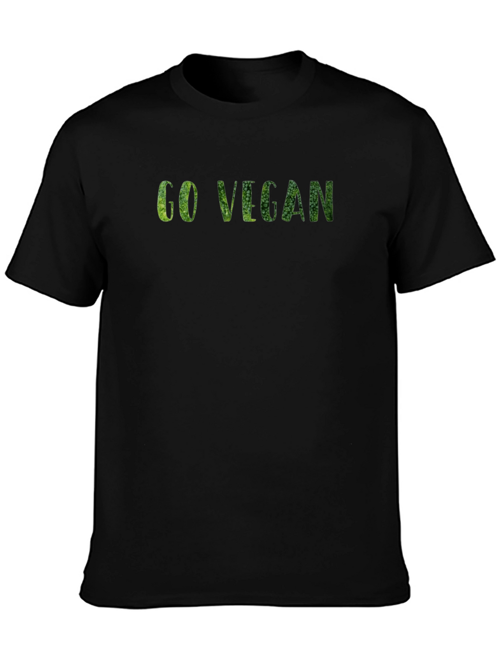 Go Vegan Black T-Shirt for Men