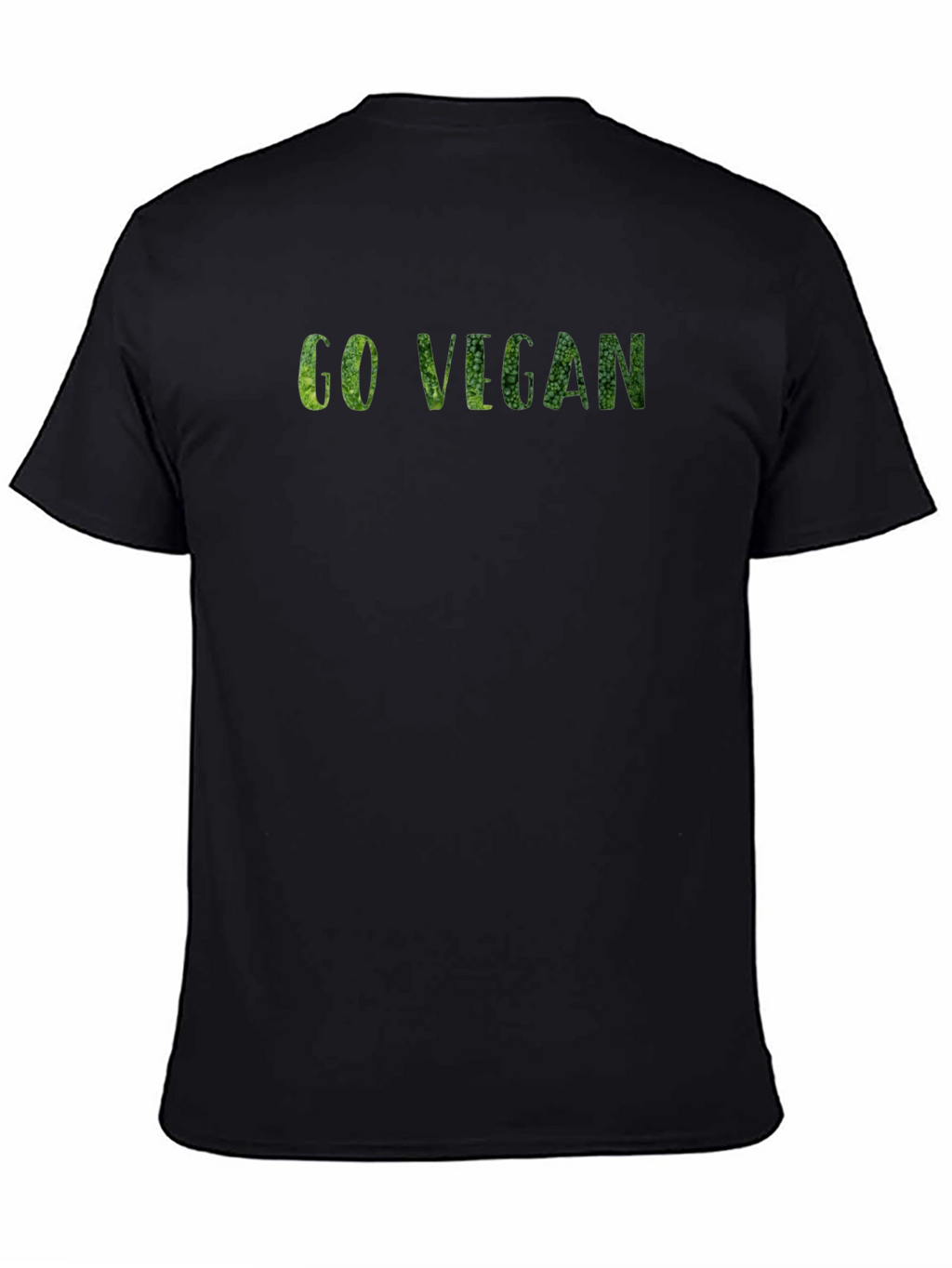 Go Vegan Black T-Shirt for Men
