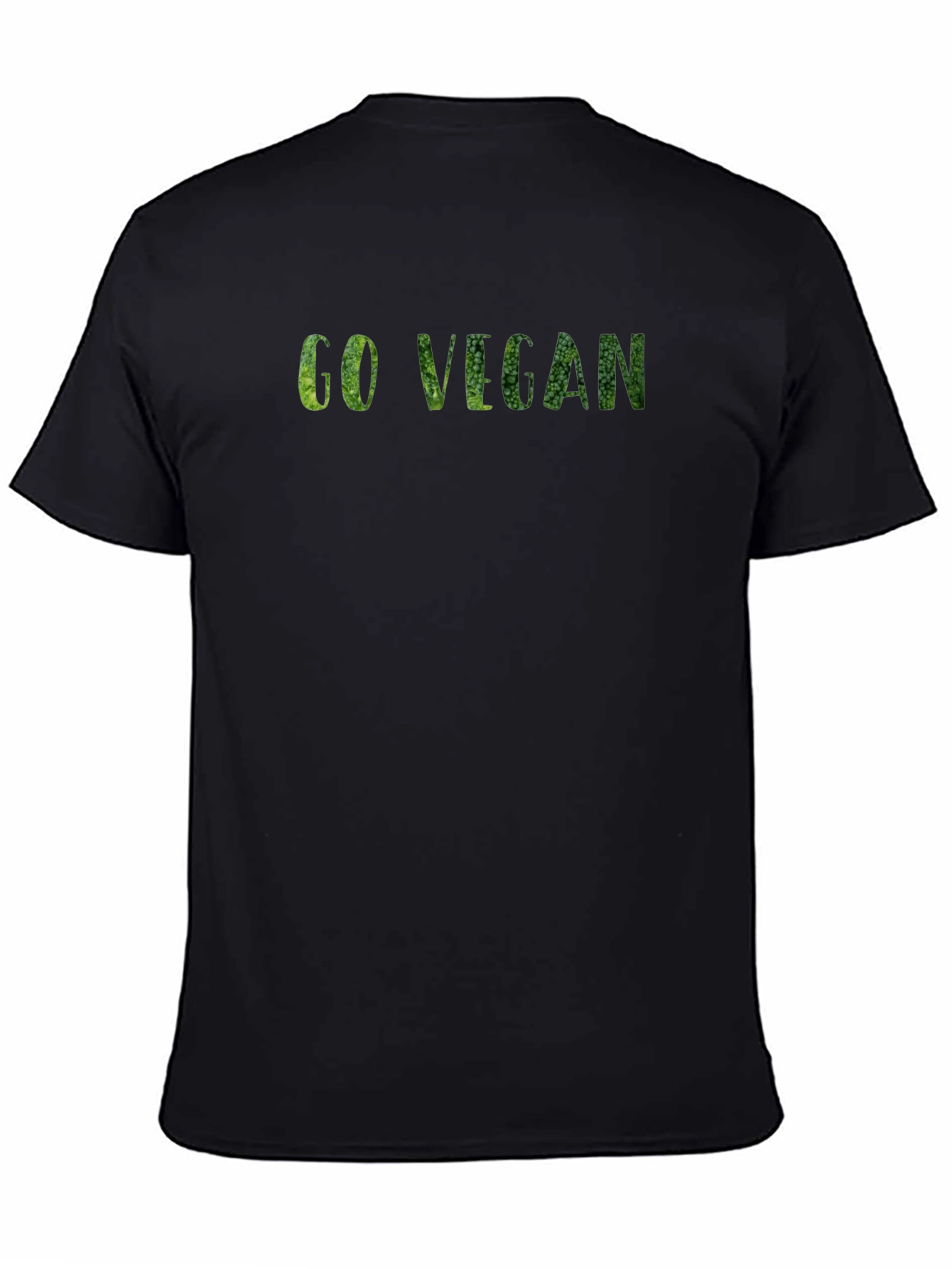Go Vegan Black T-Shirt for Men