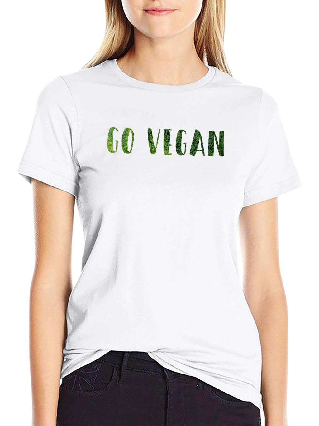 Go Vegan Black T-Shirt for Men