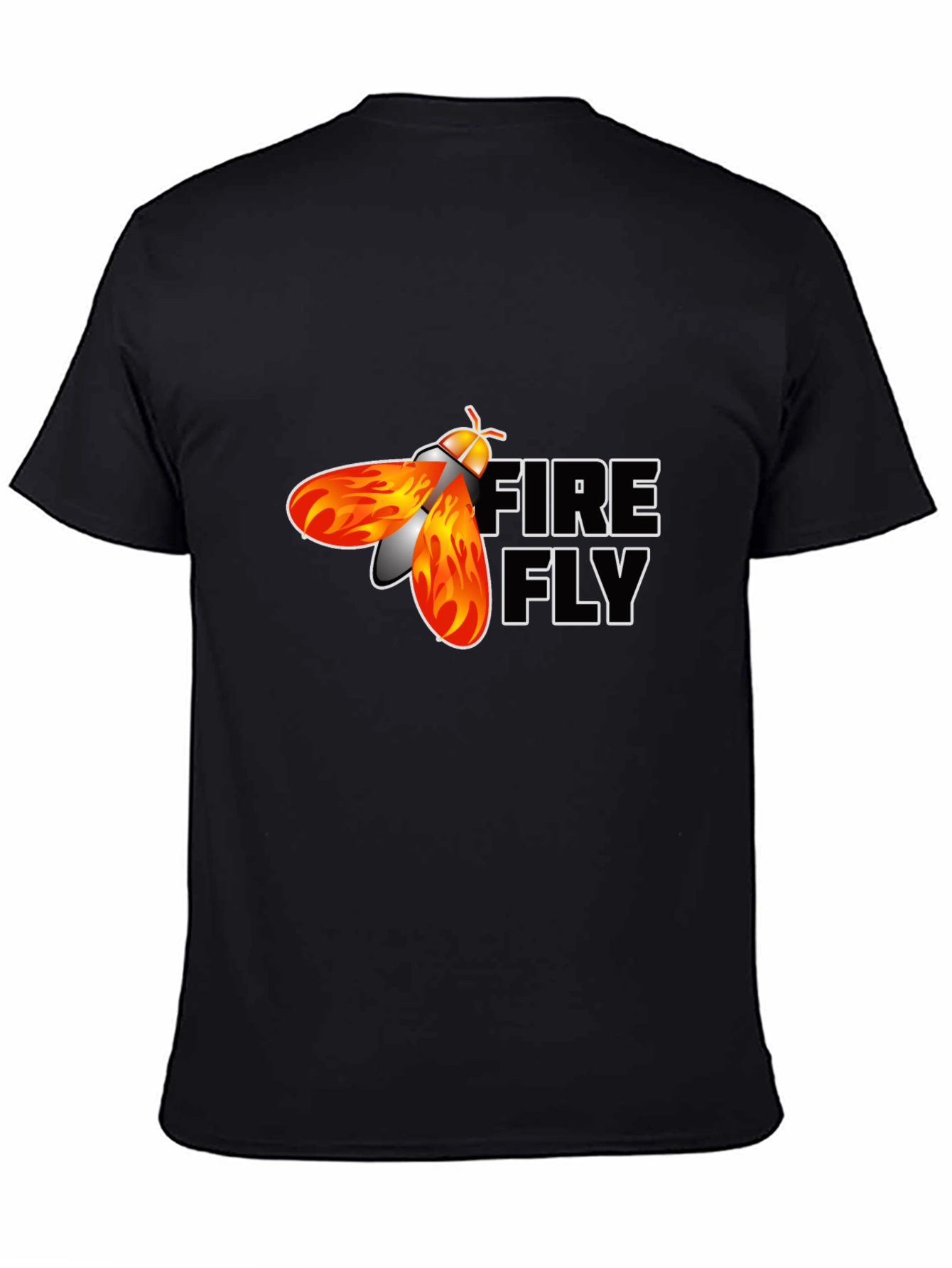 Firefly Graphic Print Black T-Shirt