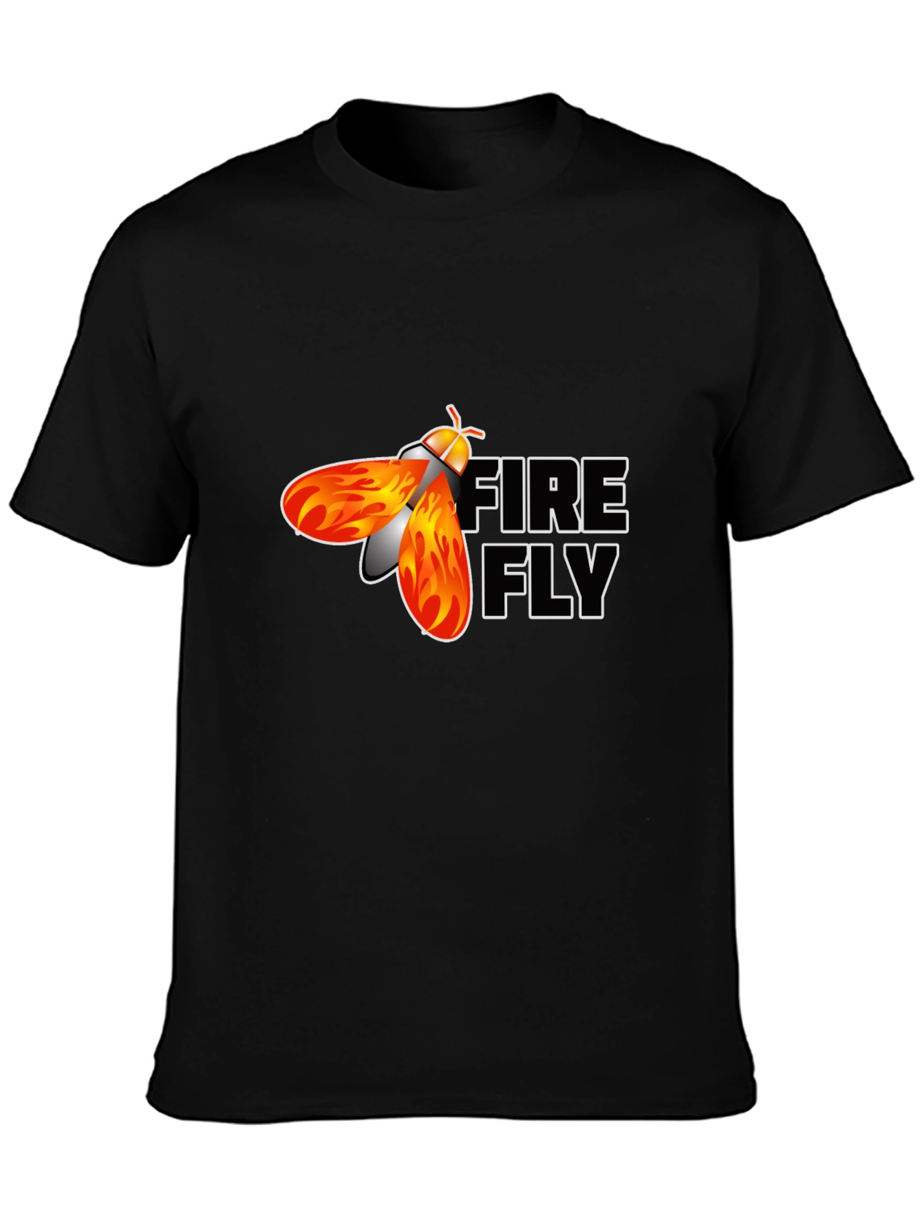 Firefly Graphic Print Black T-Shirt