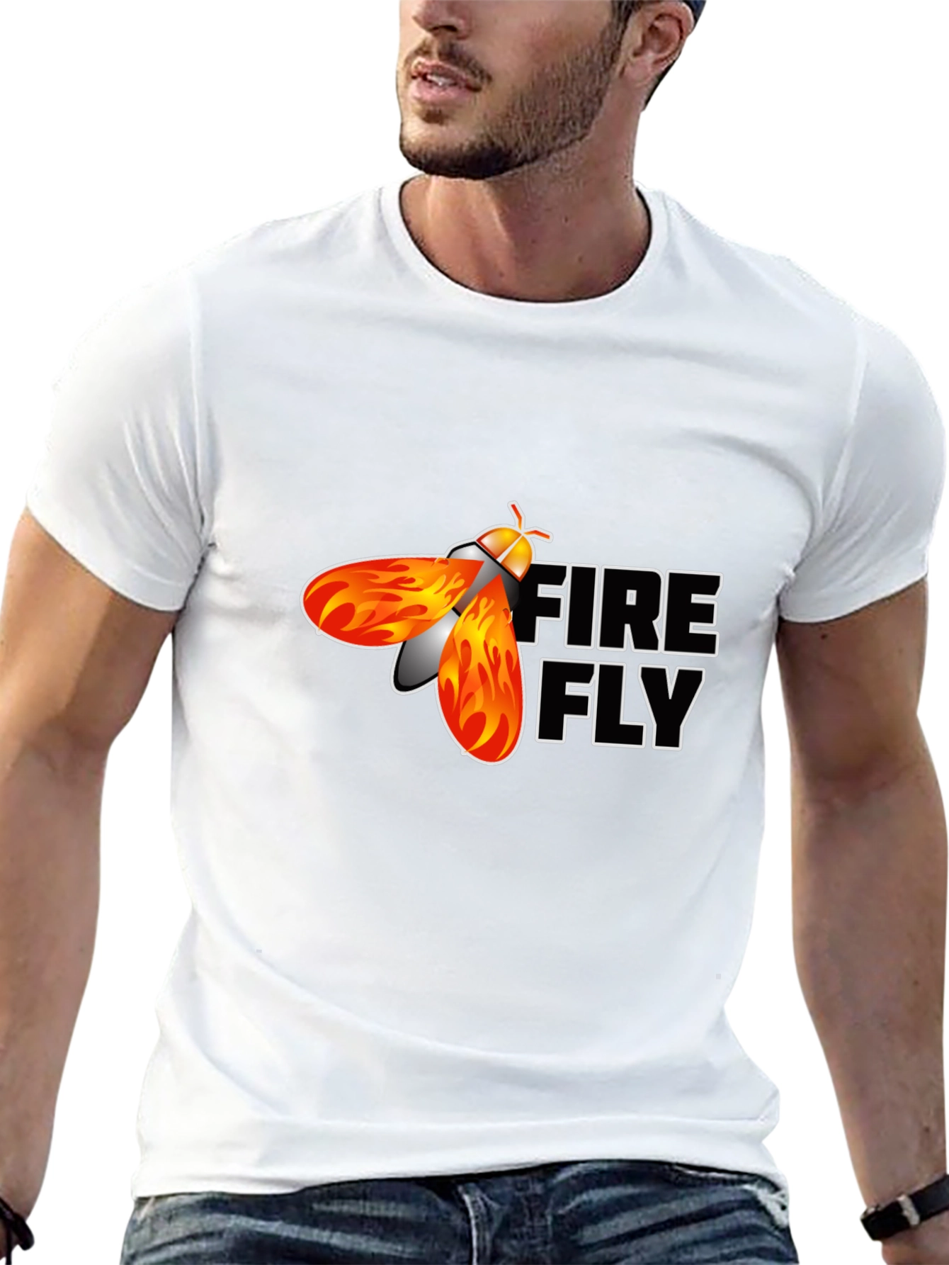 Firefly Graphic Print Black T-Shirt