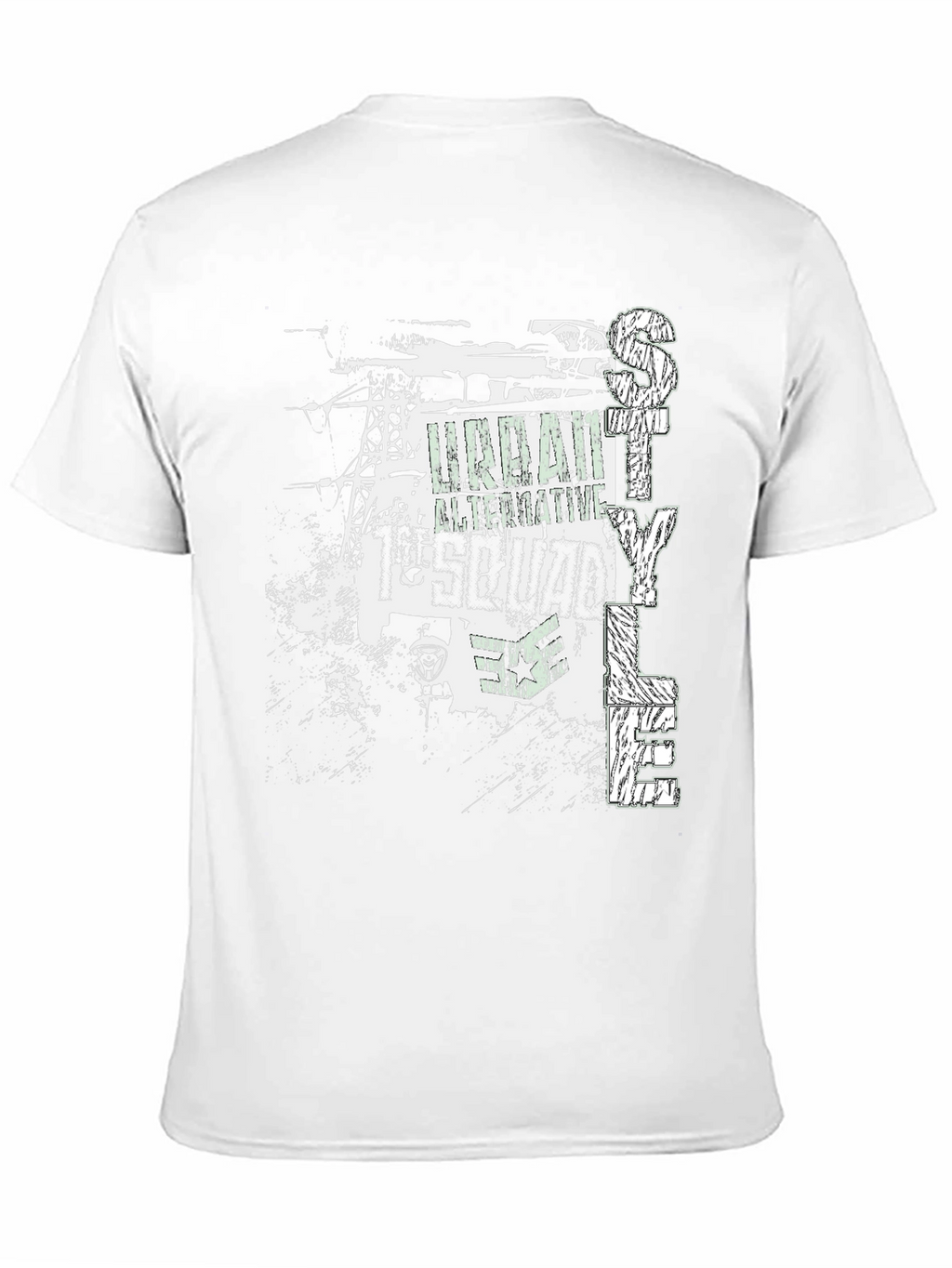 Urban Style Black Graphic Tee