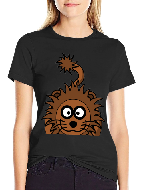 Cartoon Lion Graphic Tee