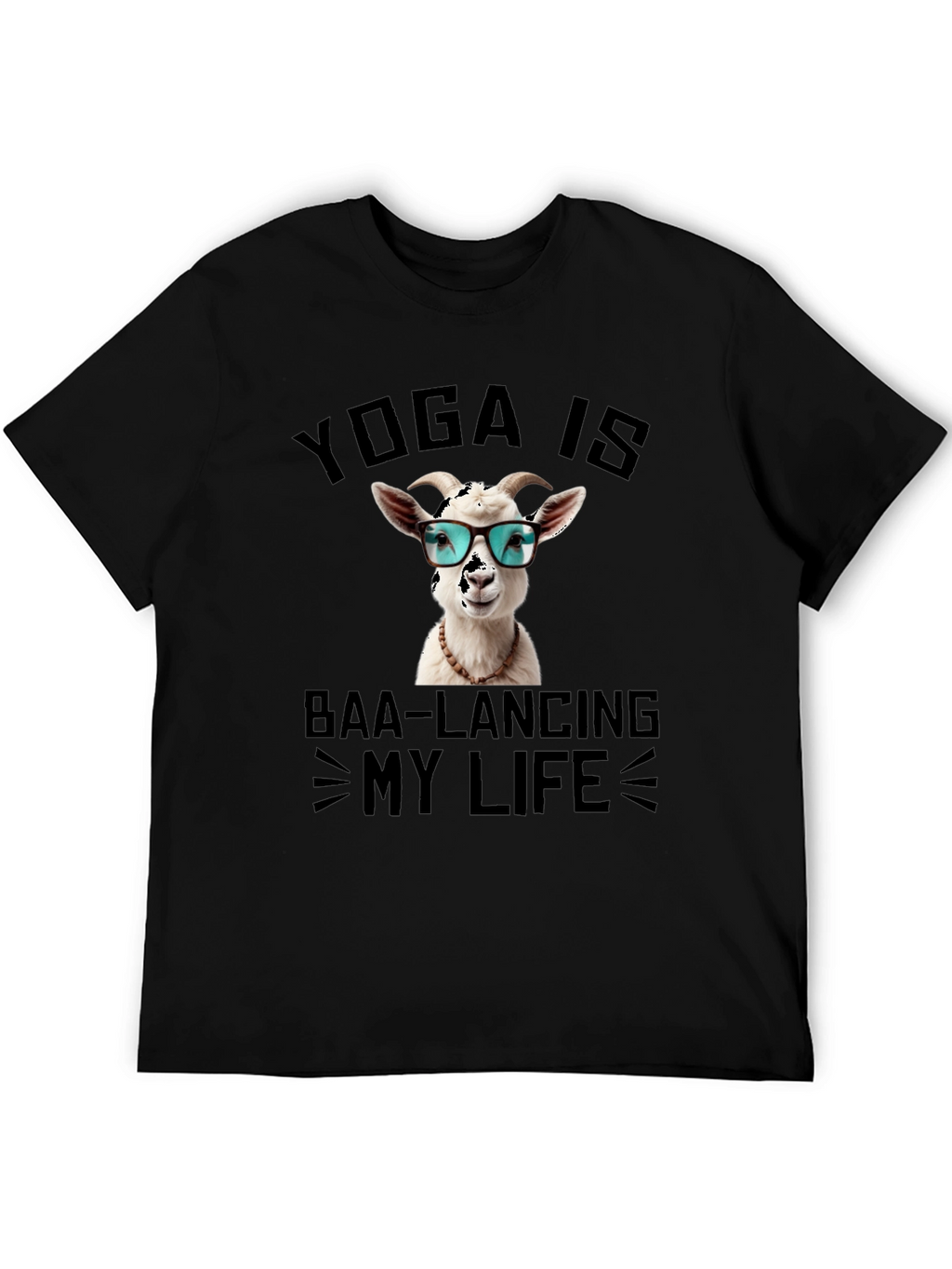 Yoga Goat T-Shirt: Baa-lancing My Life Tee