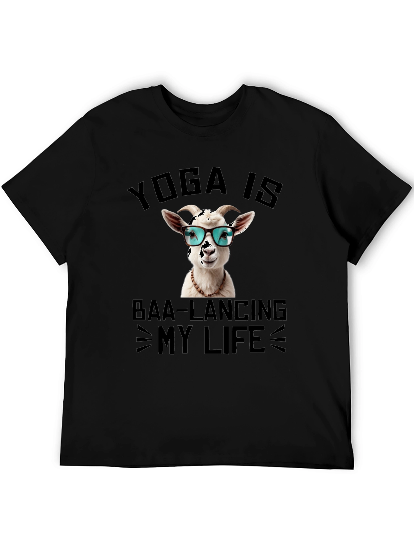 Yoga Goat T-Shirt: Baa-lancing My Life Tee