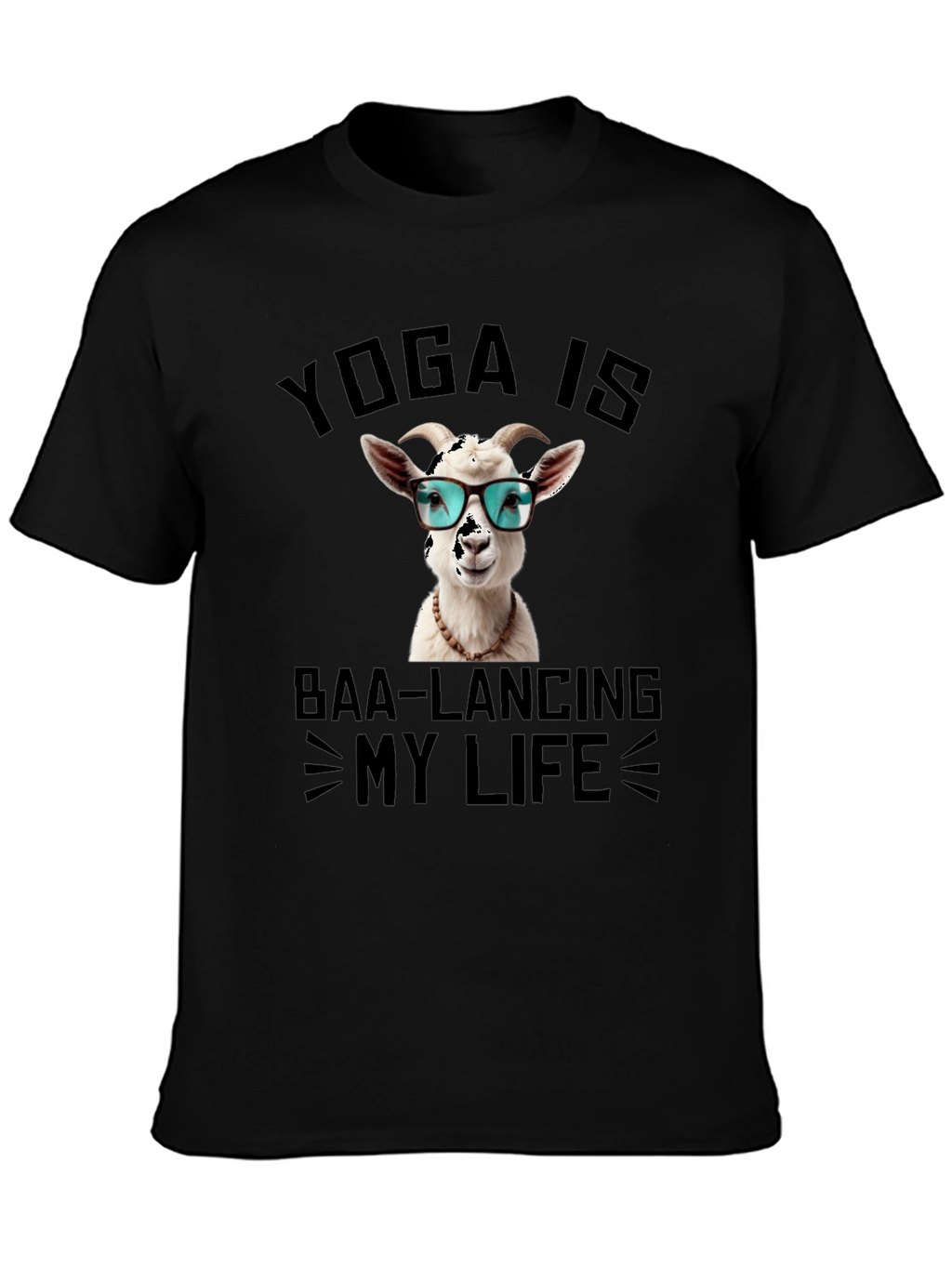 Yoga Goat T-Shirt: Baa-lancing My Life Tee