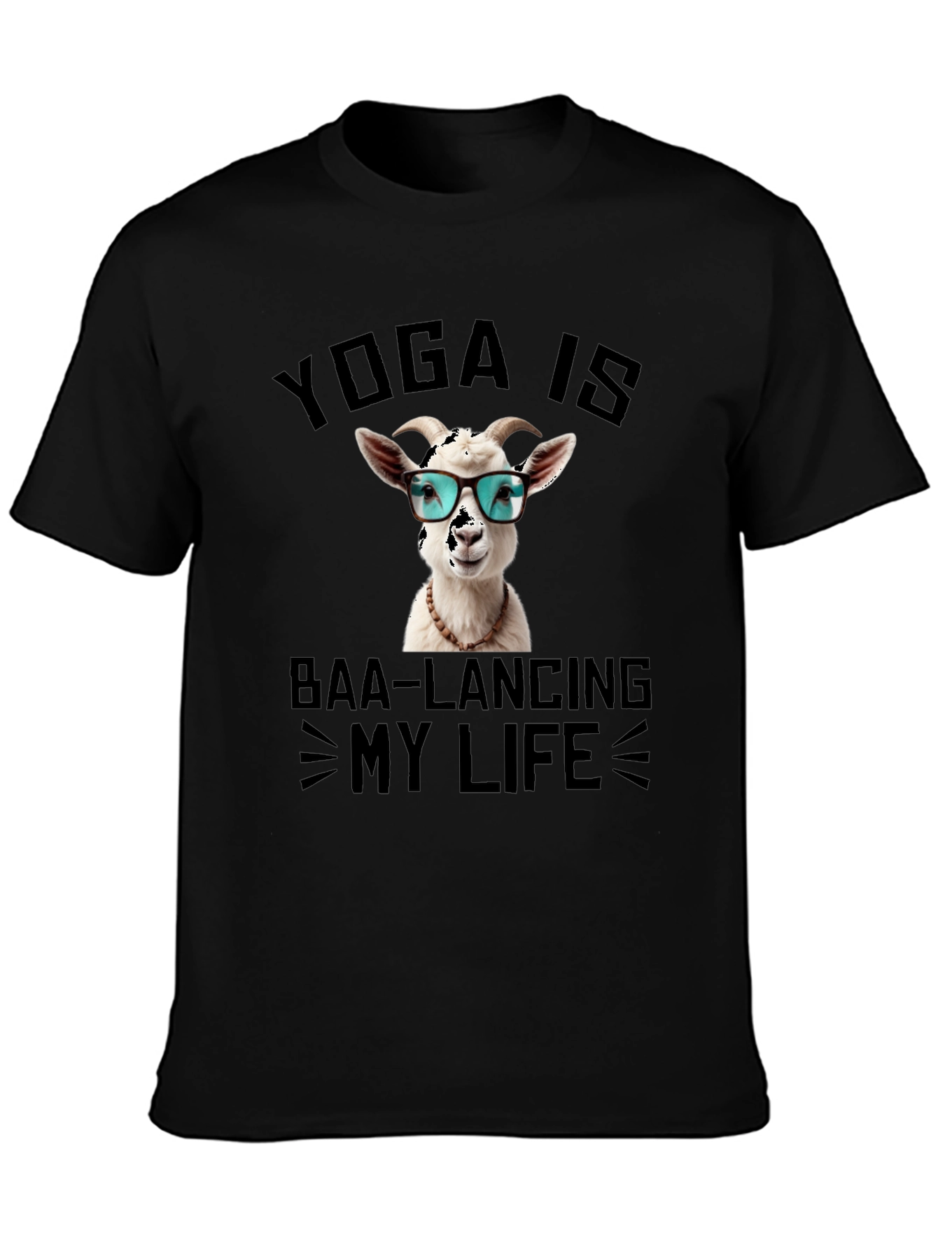 Yoga Goat T-Shirt: Baa-lancing My Life Tee