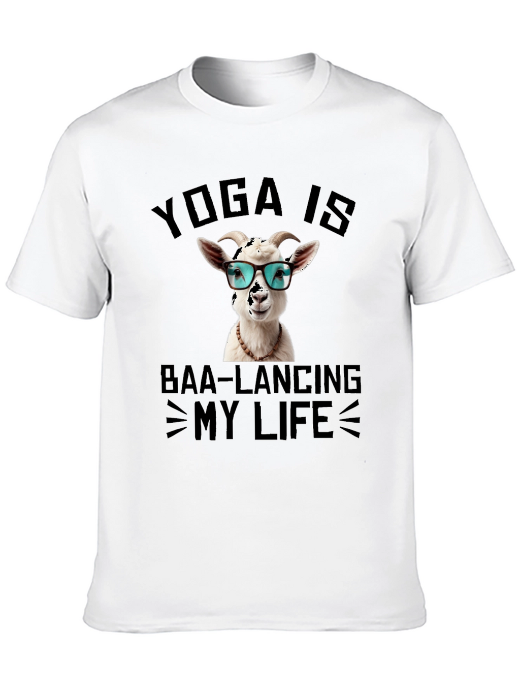 Yoga Goat T-Shirt: Baa-lancing My Life Tee